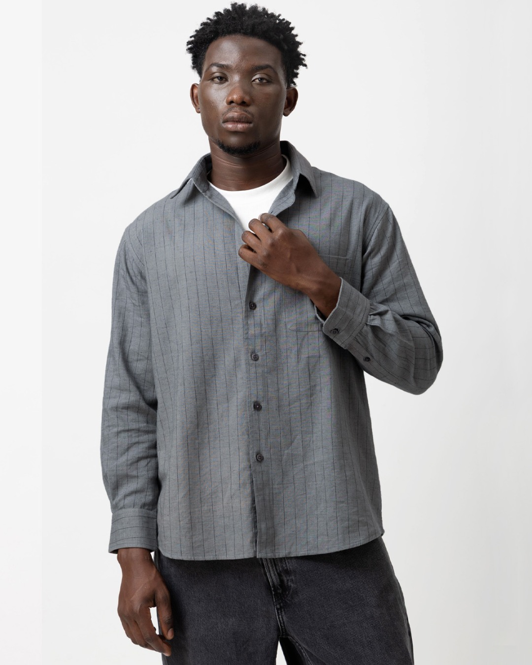 Linen Blend Regular Fit Shirt