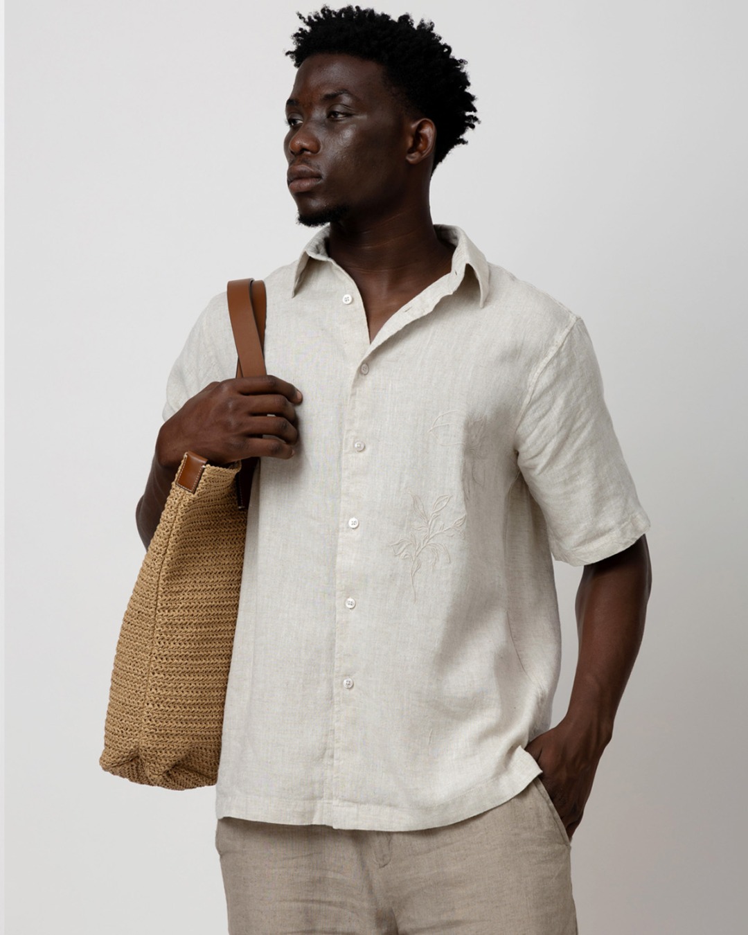 Linen Embroidery Shirt