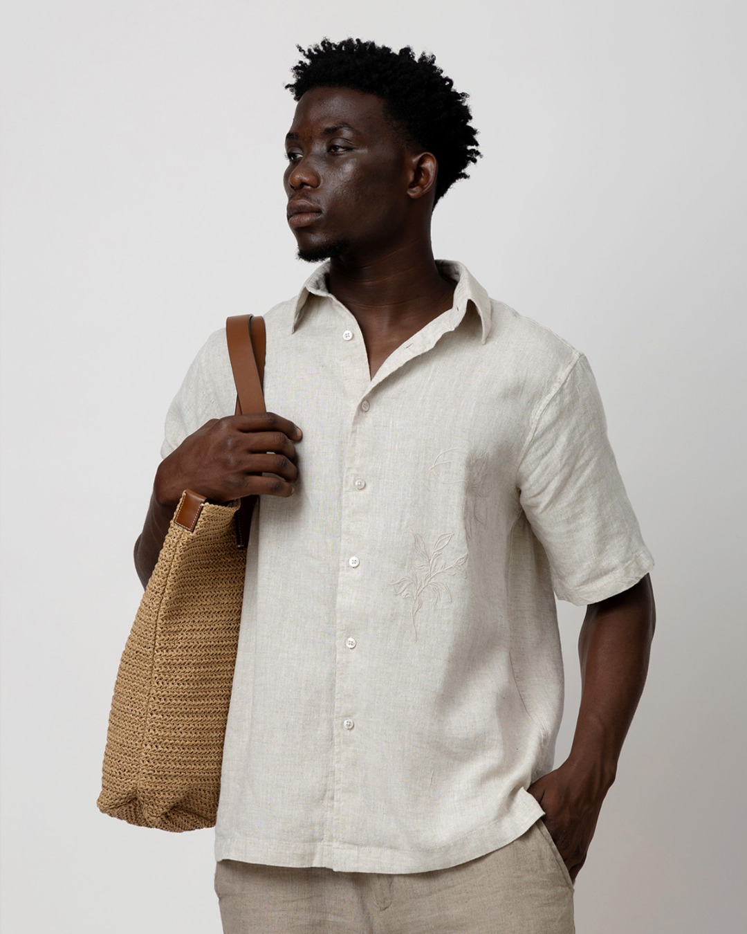 Linen Embroidery Shirt