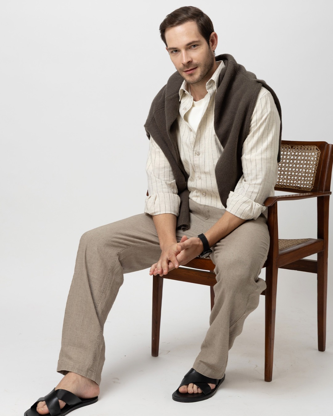 Linen Blend Regular Fit Shirt