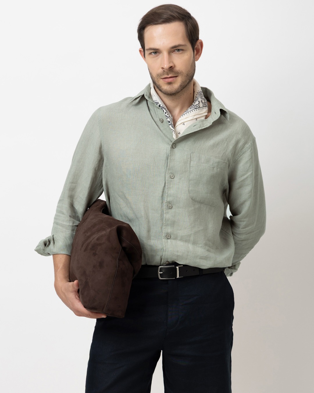 100% Linen Regular Fit Shirt
