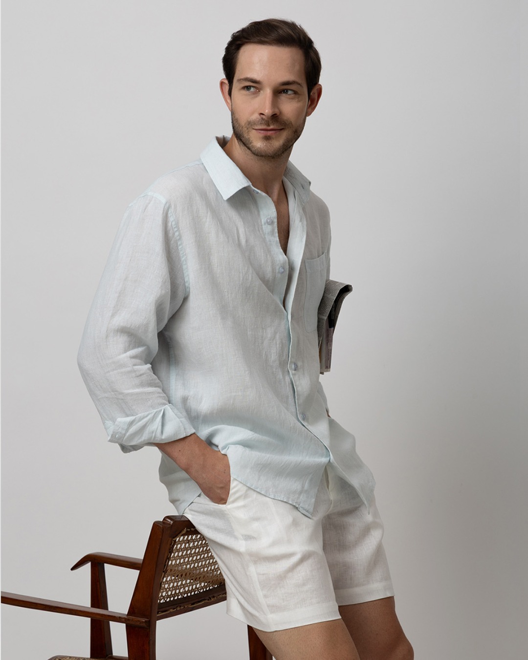 100% Linen Regular Fit Shirt