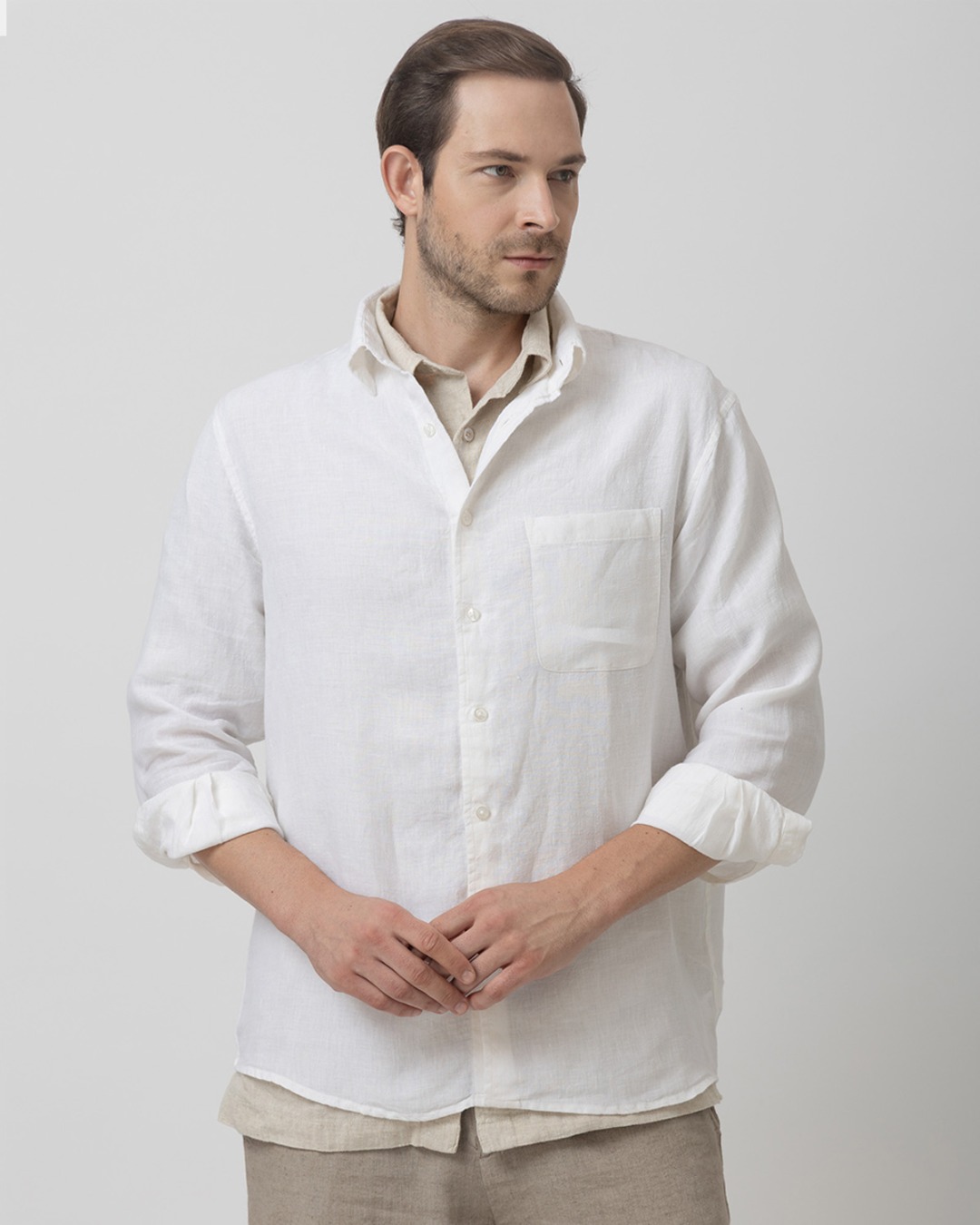 100% Linen Regular Fit Shirt