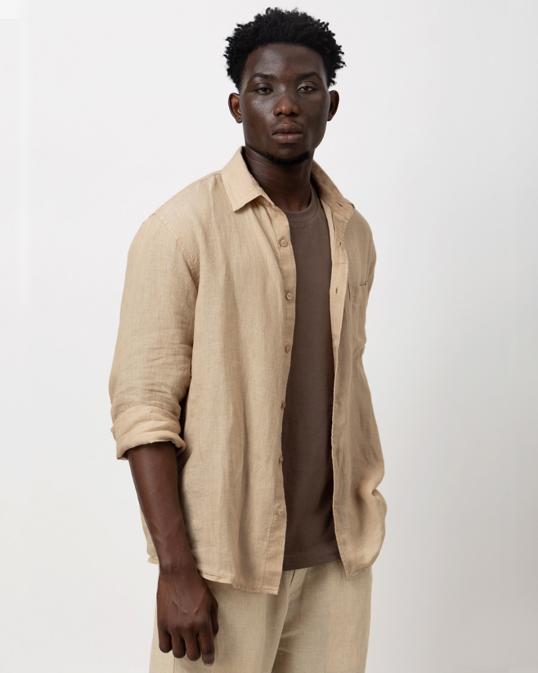 100% Linen Regular Fit Shirt
