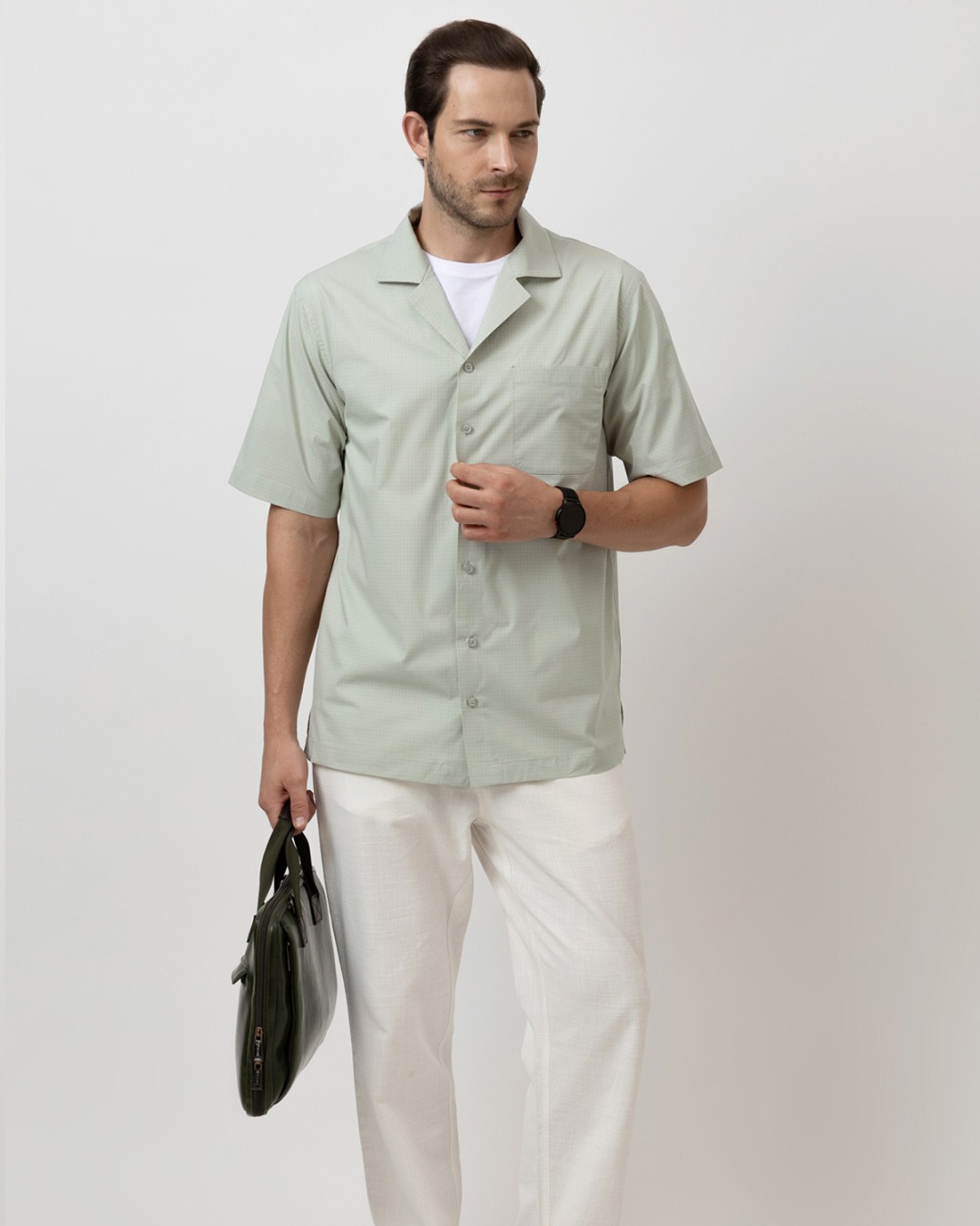 Camp Collar Cotton Lounge Shirt