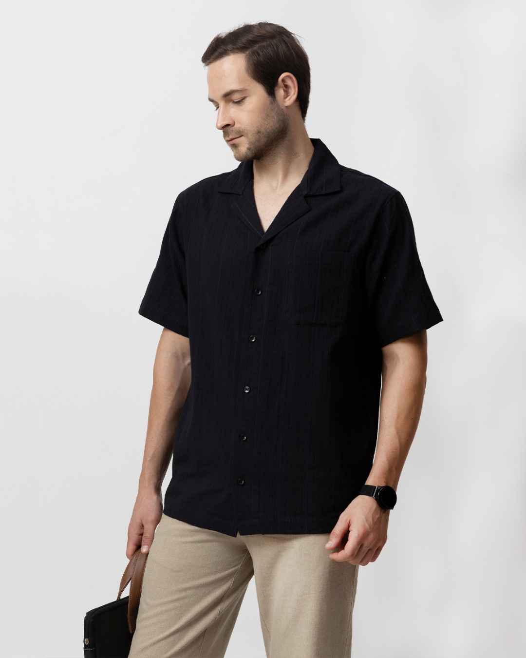 Textured Short Sleeve Shirt