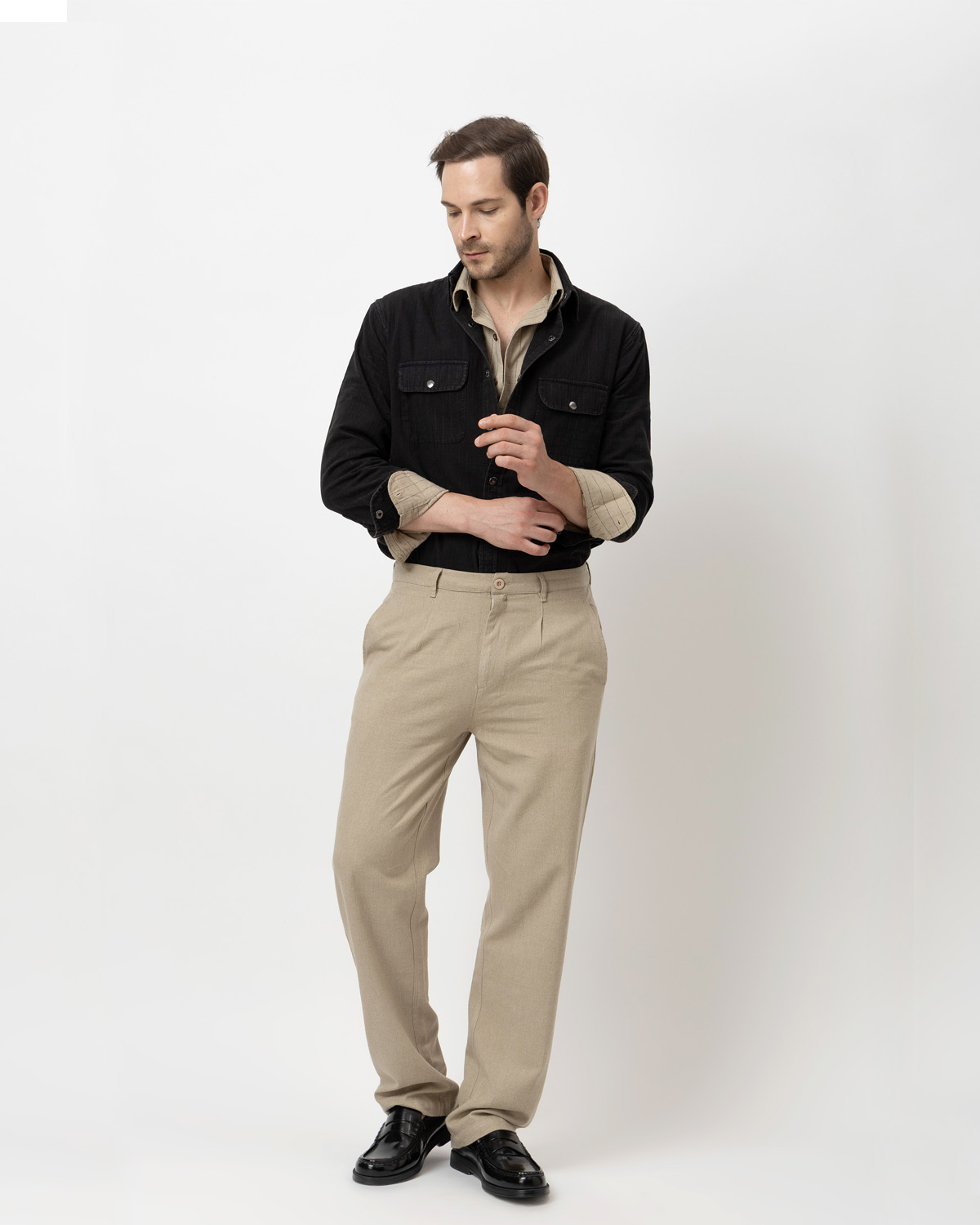 Washed Cotton Shirt With Pockets