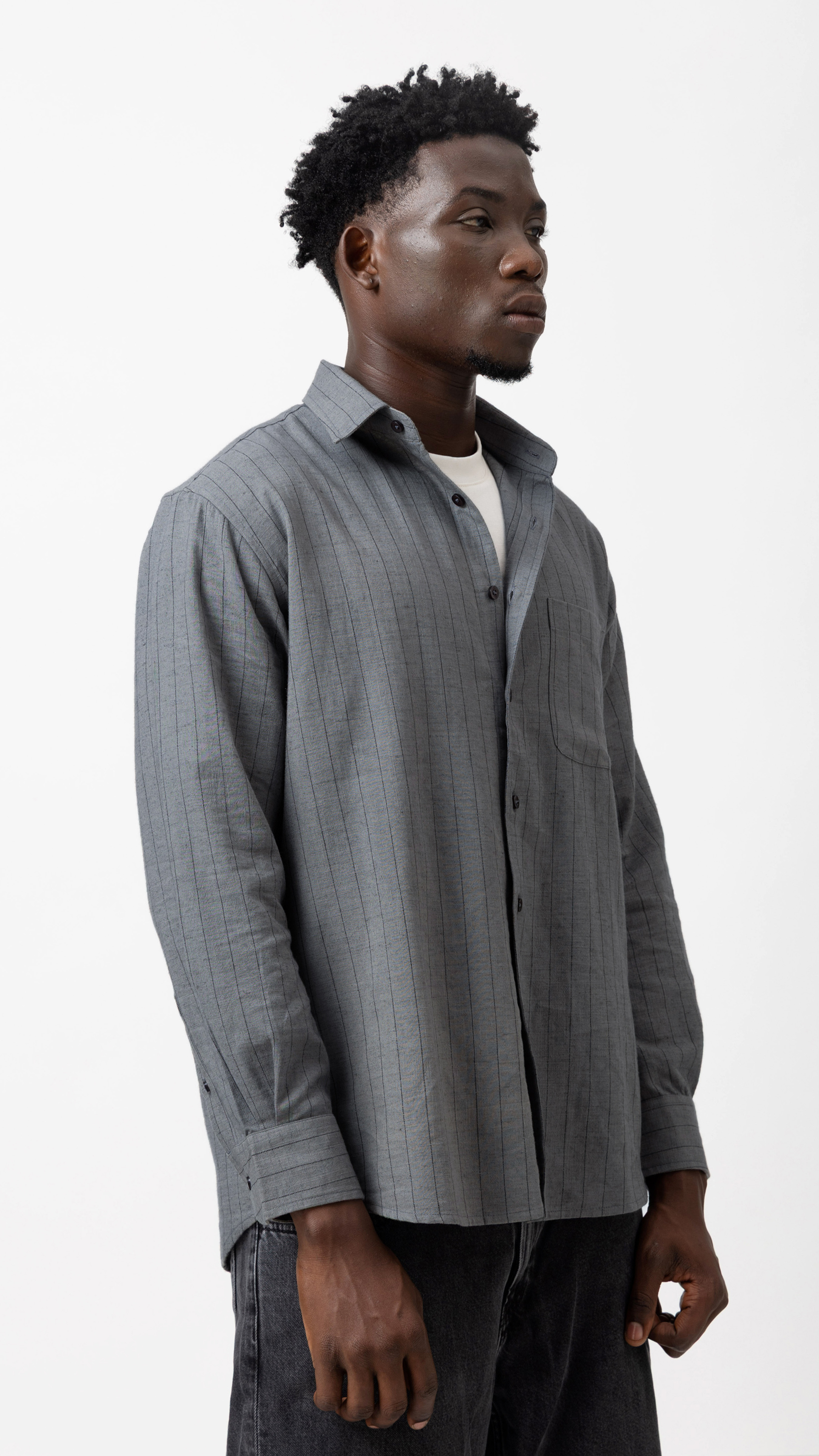 Linen Blend Regular Fit Shirt view 3