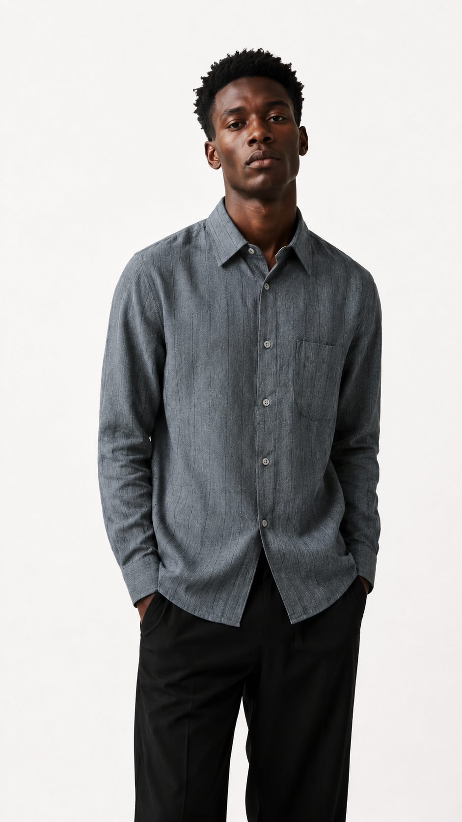 Linen Blend Regular Fit Shirt alternate