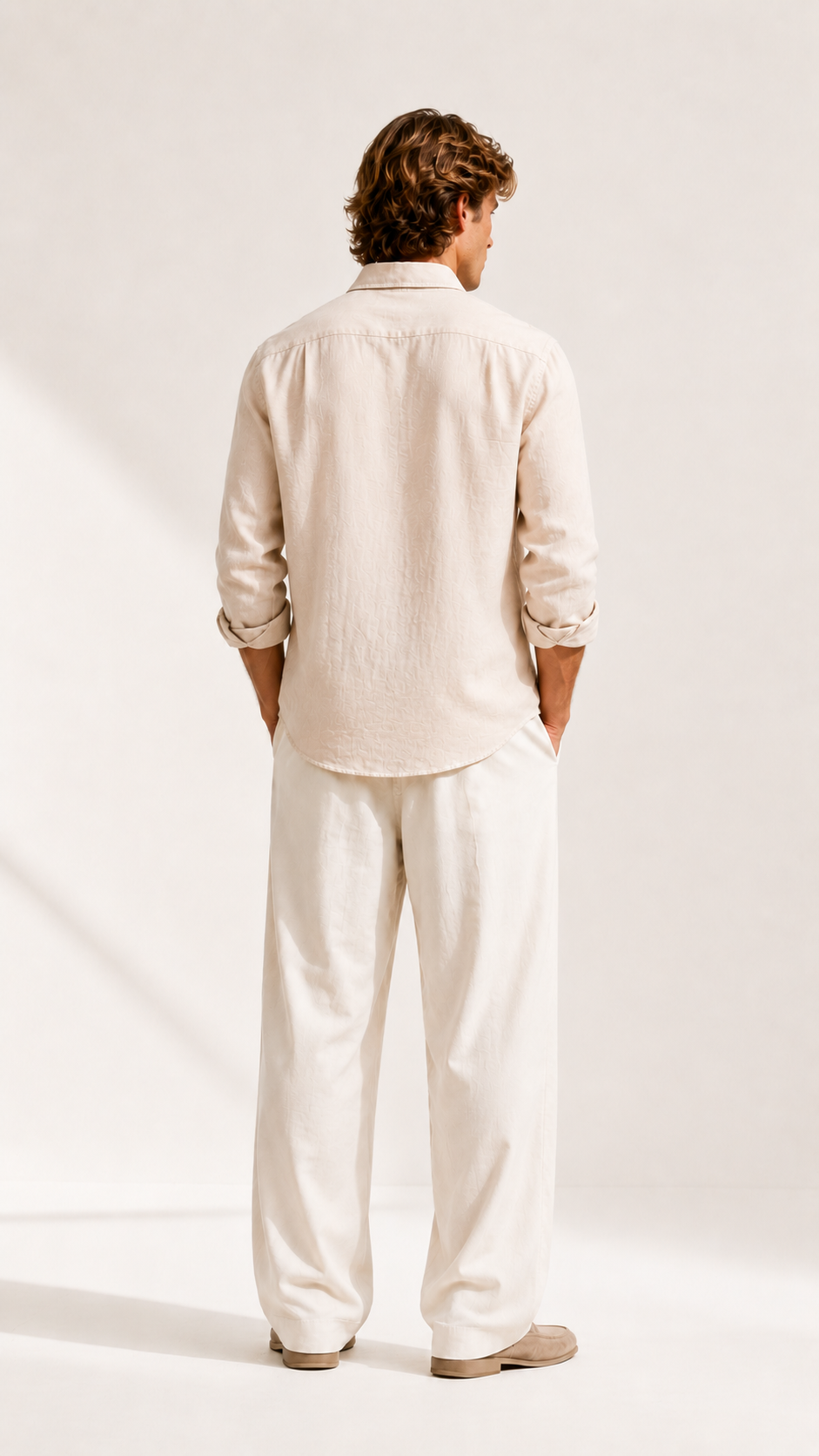 100% Linen Regular Fit Shirt view 3