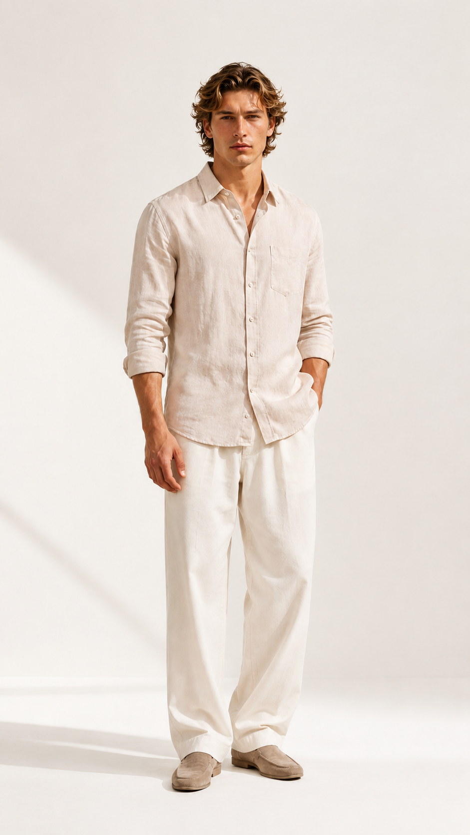100% Linen Regular Fit Shirt alternate