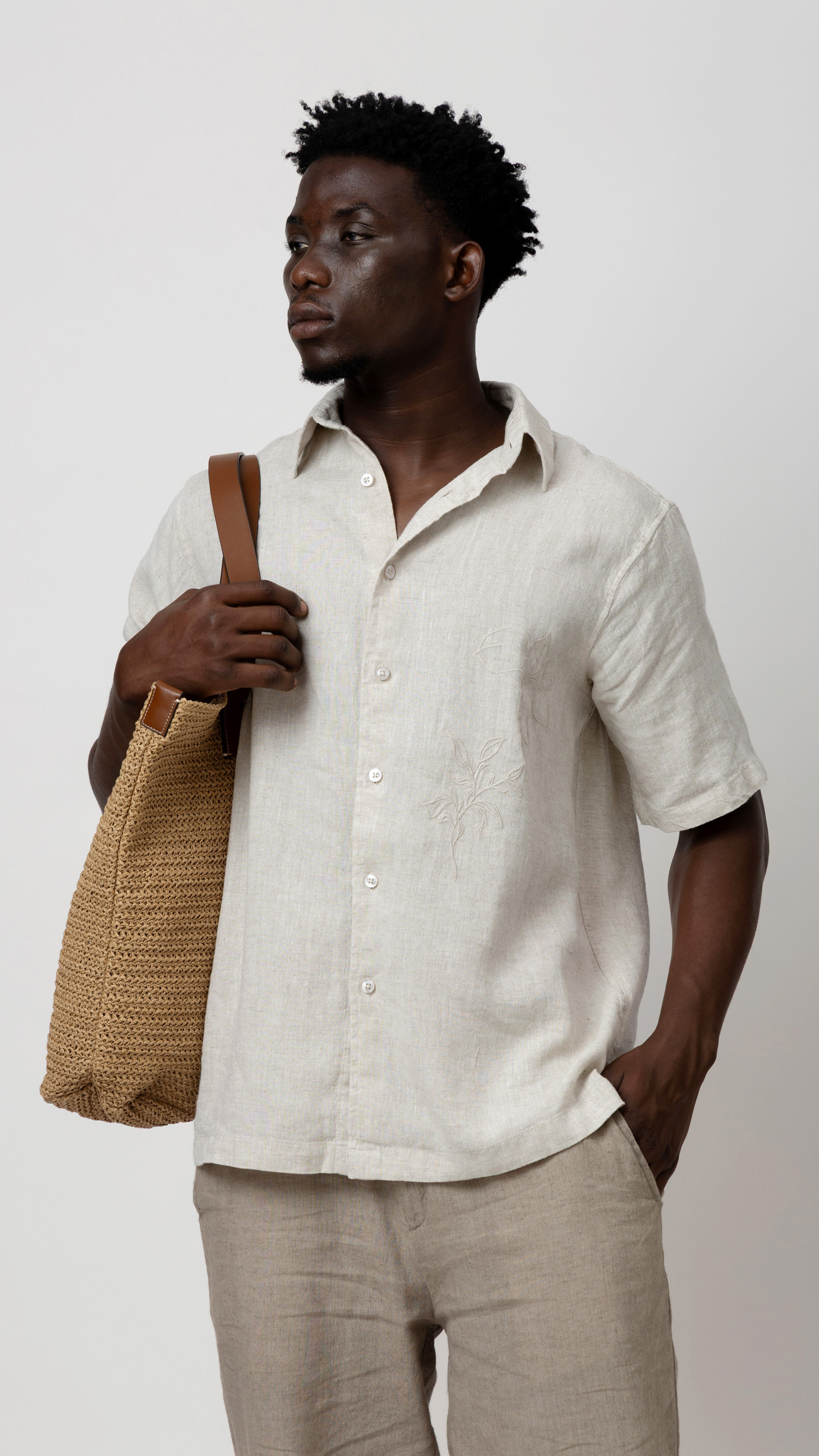 Linen Embroidery Shirt alternate
