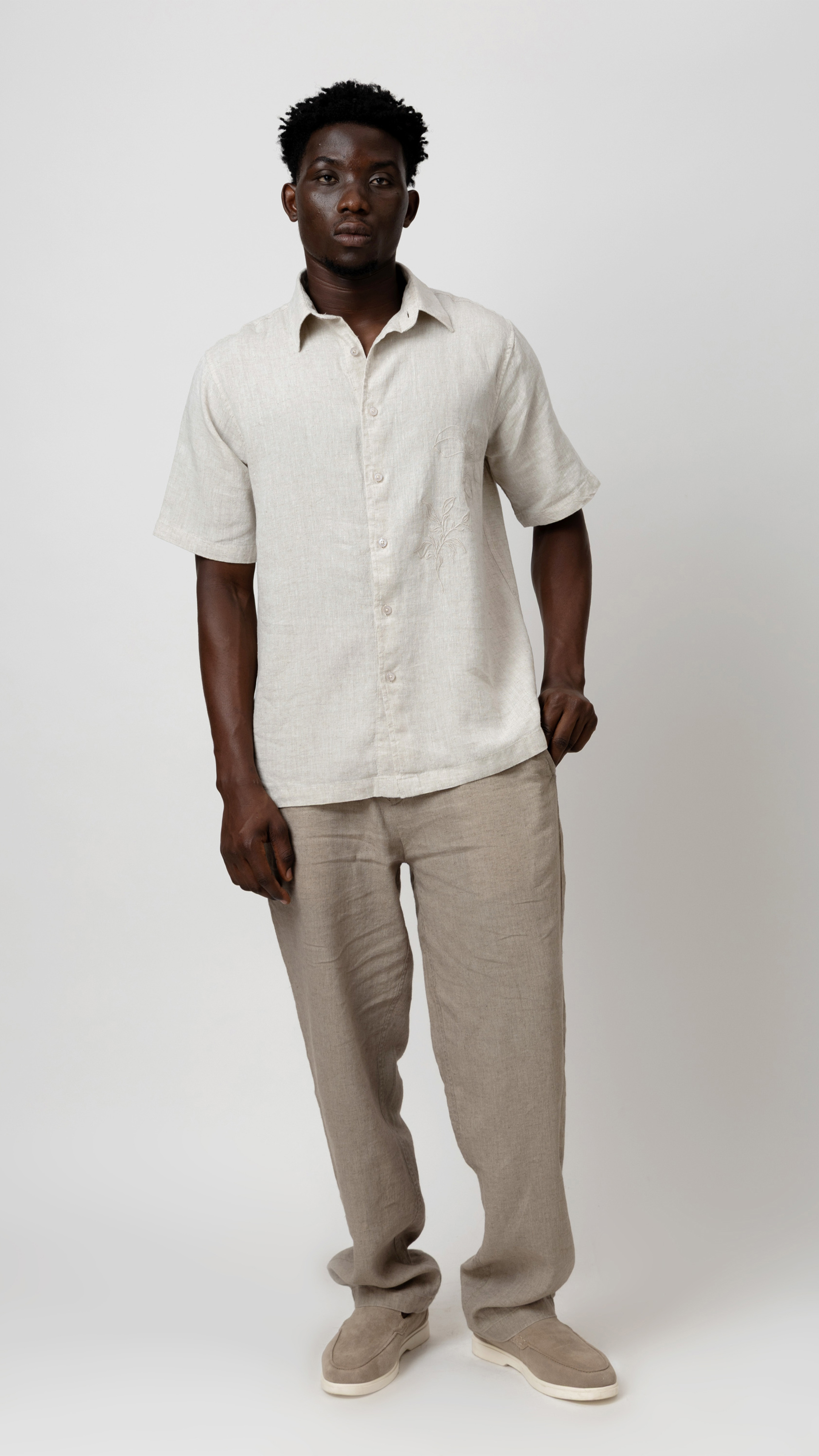 Linen Embroidery Shirt