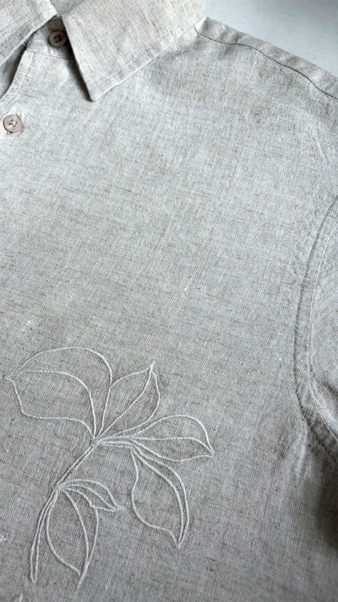 Linen Embroidery Shirt view 6