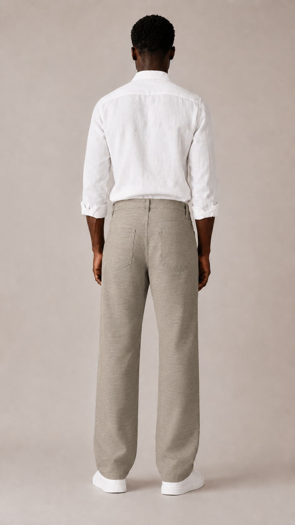 Cotton Regular Fit Trousers view 3