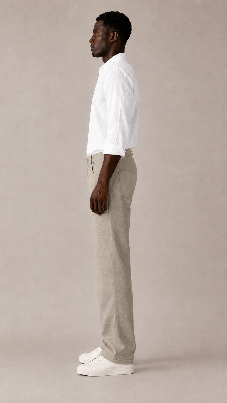 Cotton Regular Fit Trousers view 2