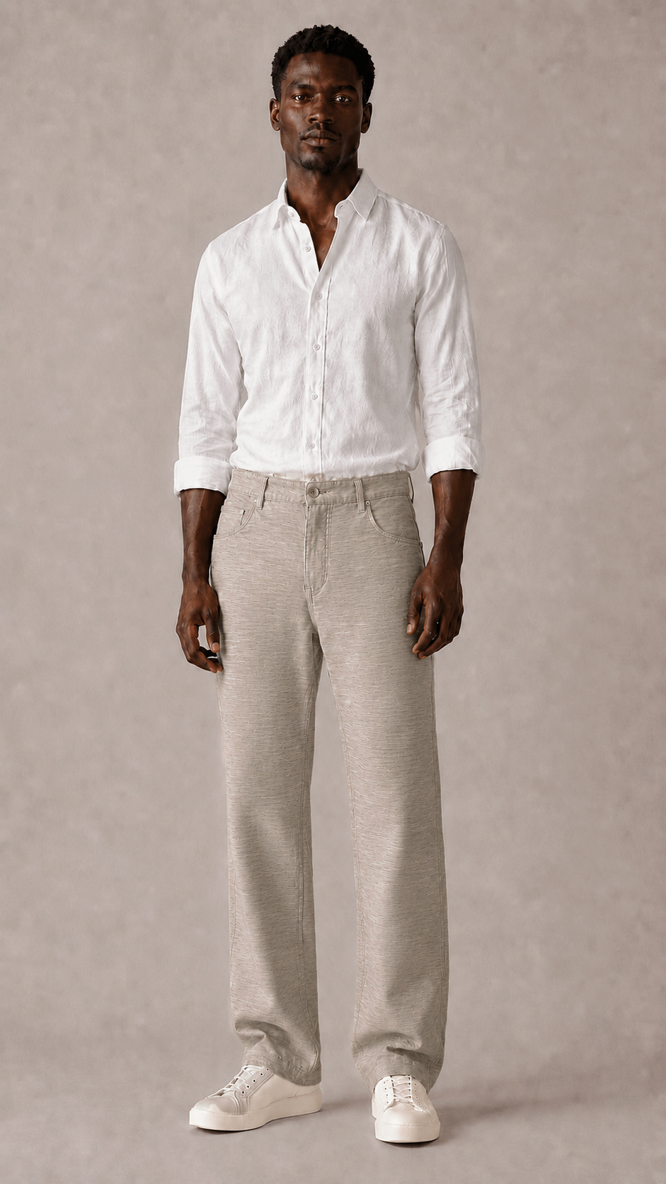 Cotton Regular Fit Trousers alternate