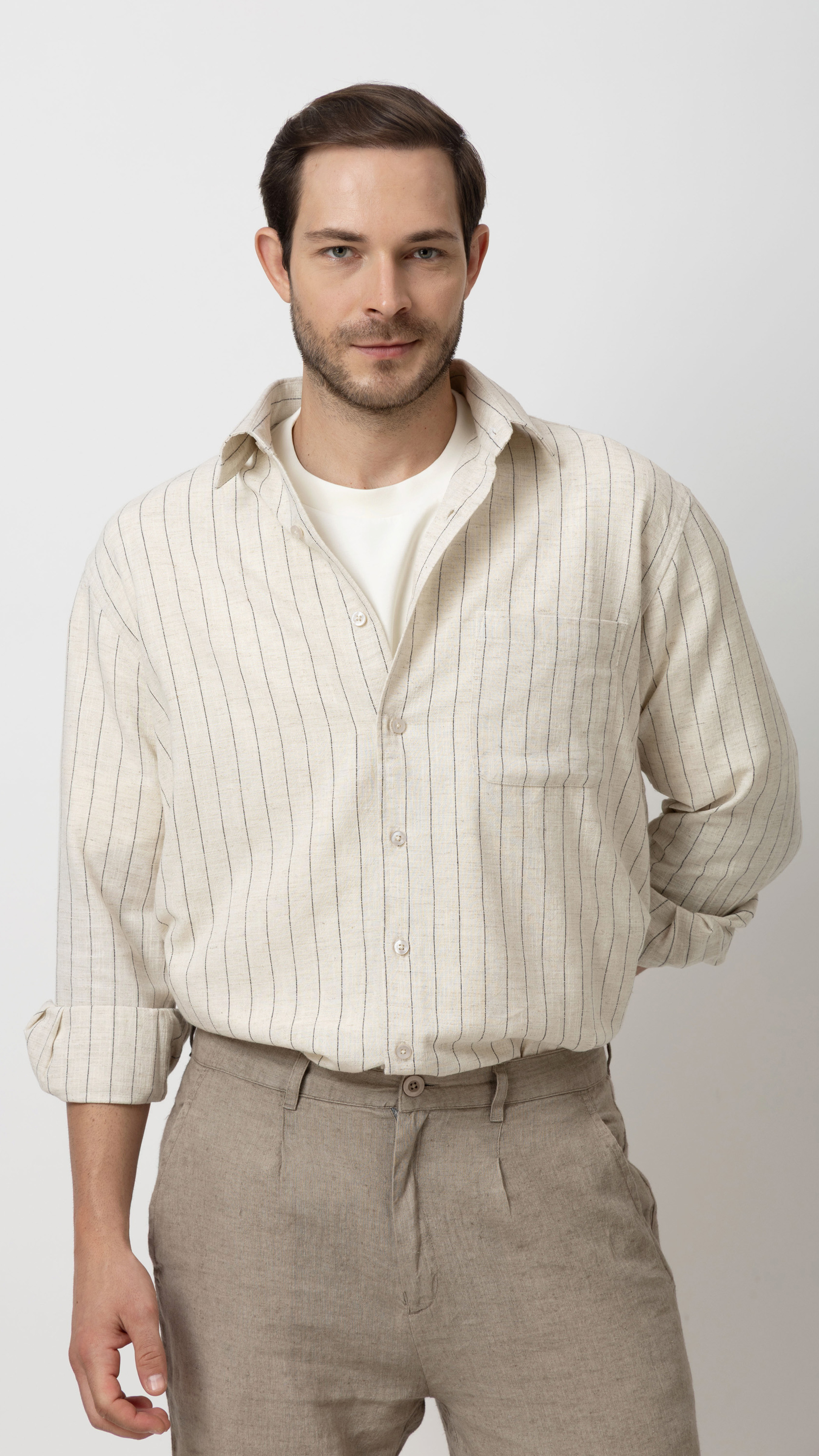 Linen Blend Regular Fit Shirt alternate