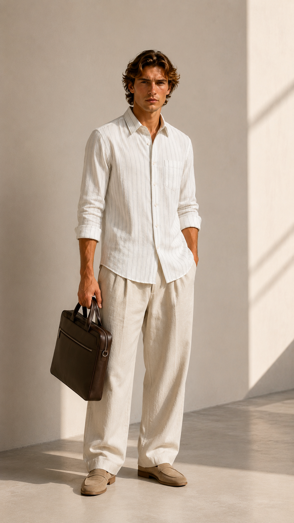 Linen Blend Regular Fit Shirt alternate