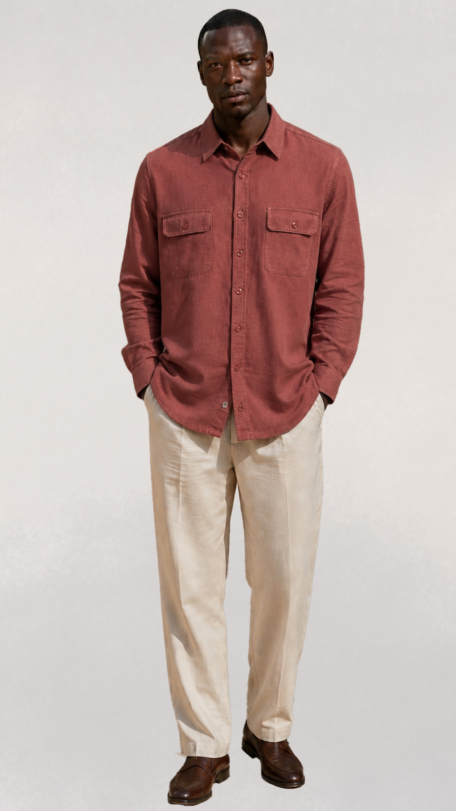 Regular Fit Cotton Shirt With Pockets alternate