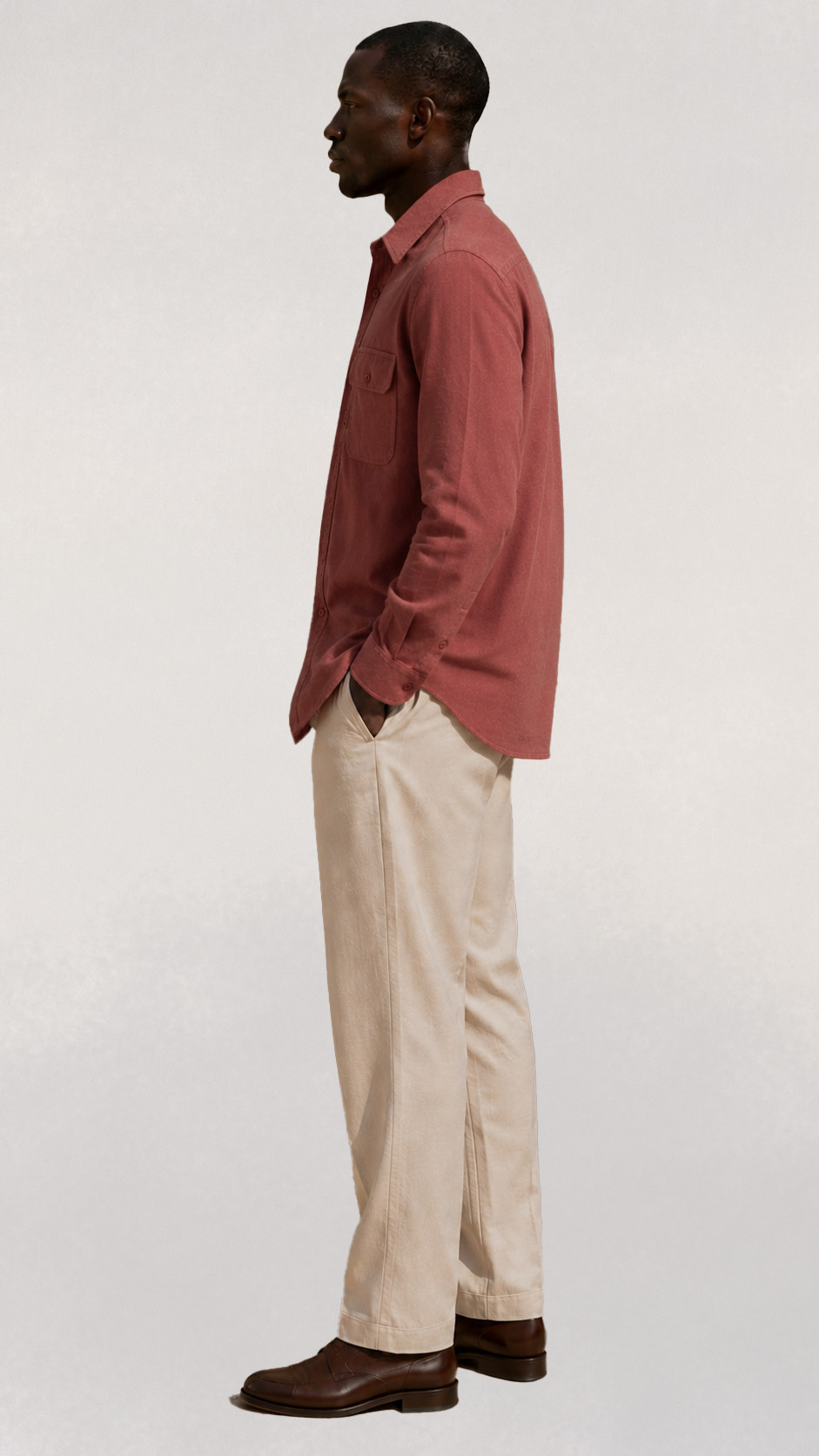 Regular Fit Cotton Shirt With Pockets view 2