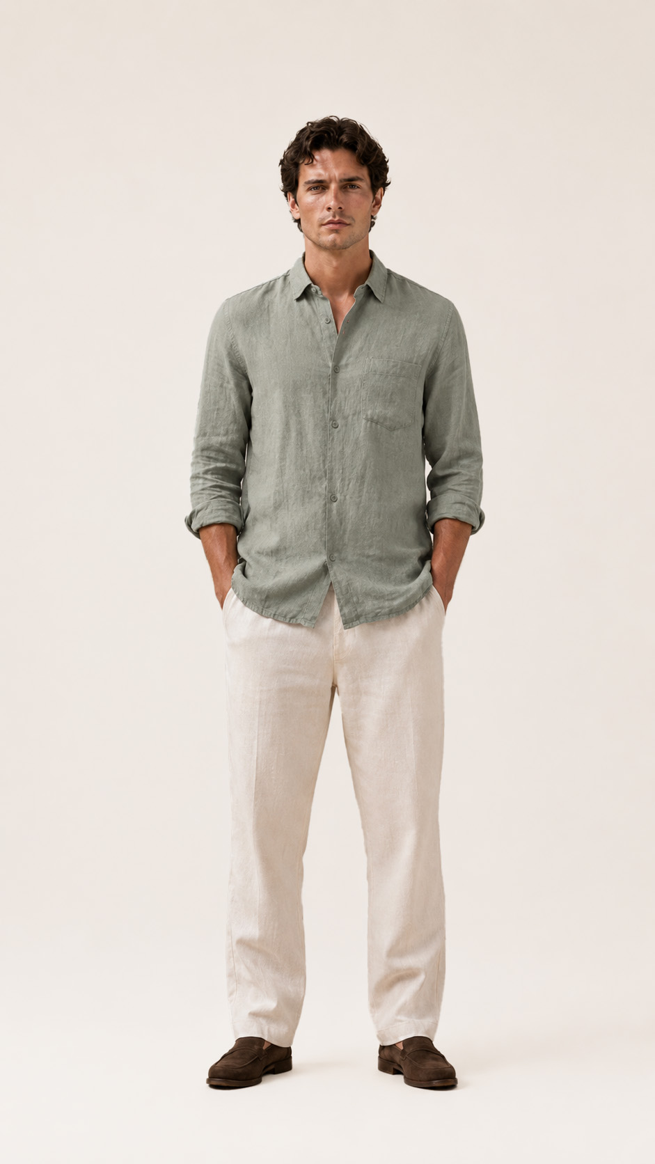 100% Linen Regular Fit Shirt alternate