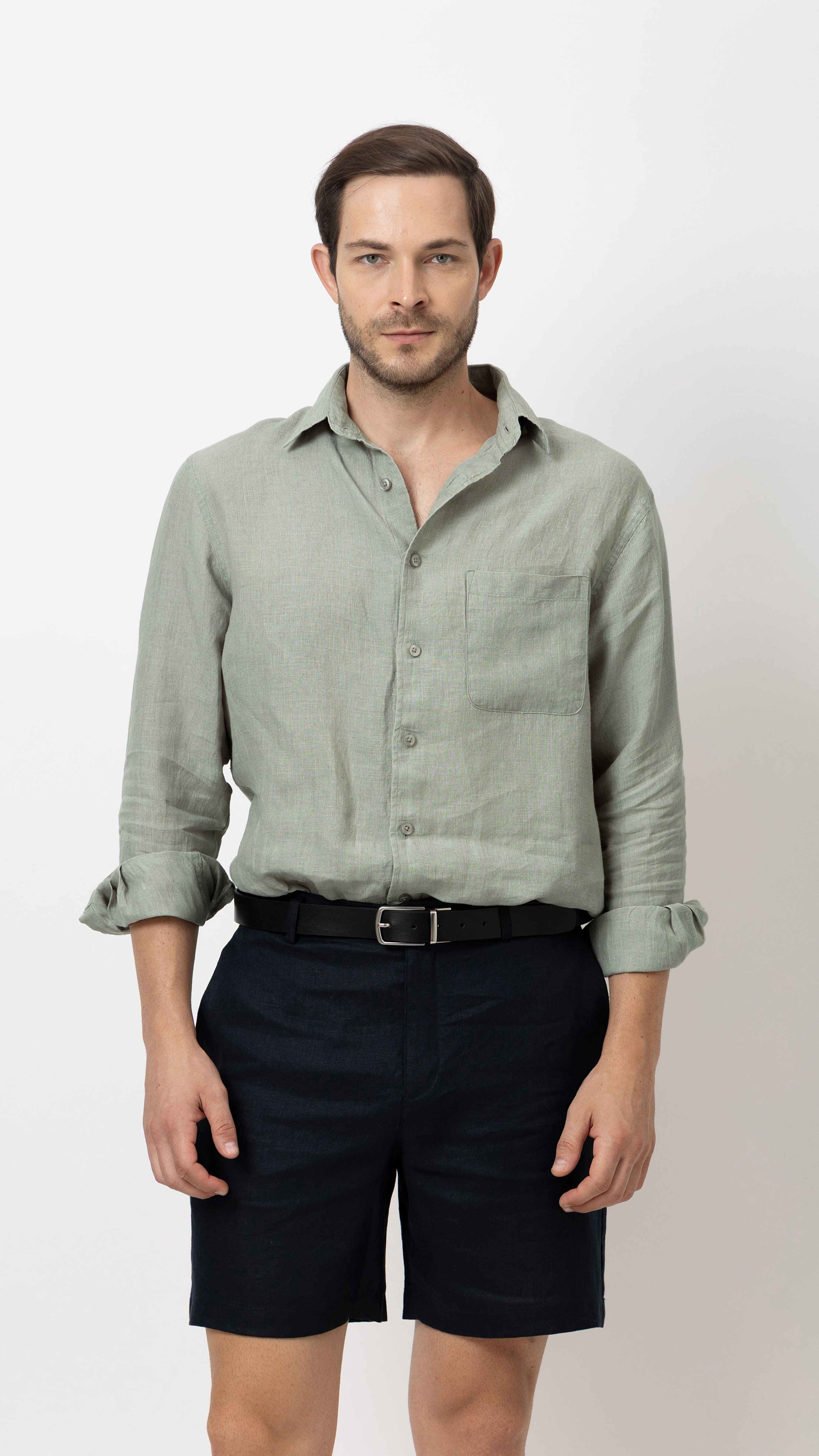 100% Linen Regular Fit Shirt alternate