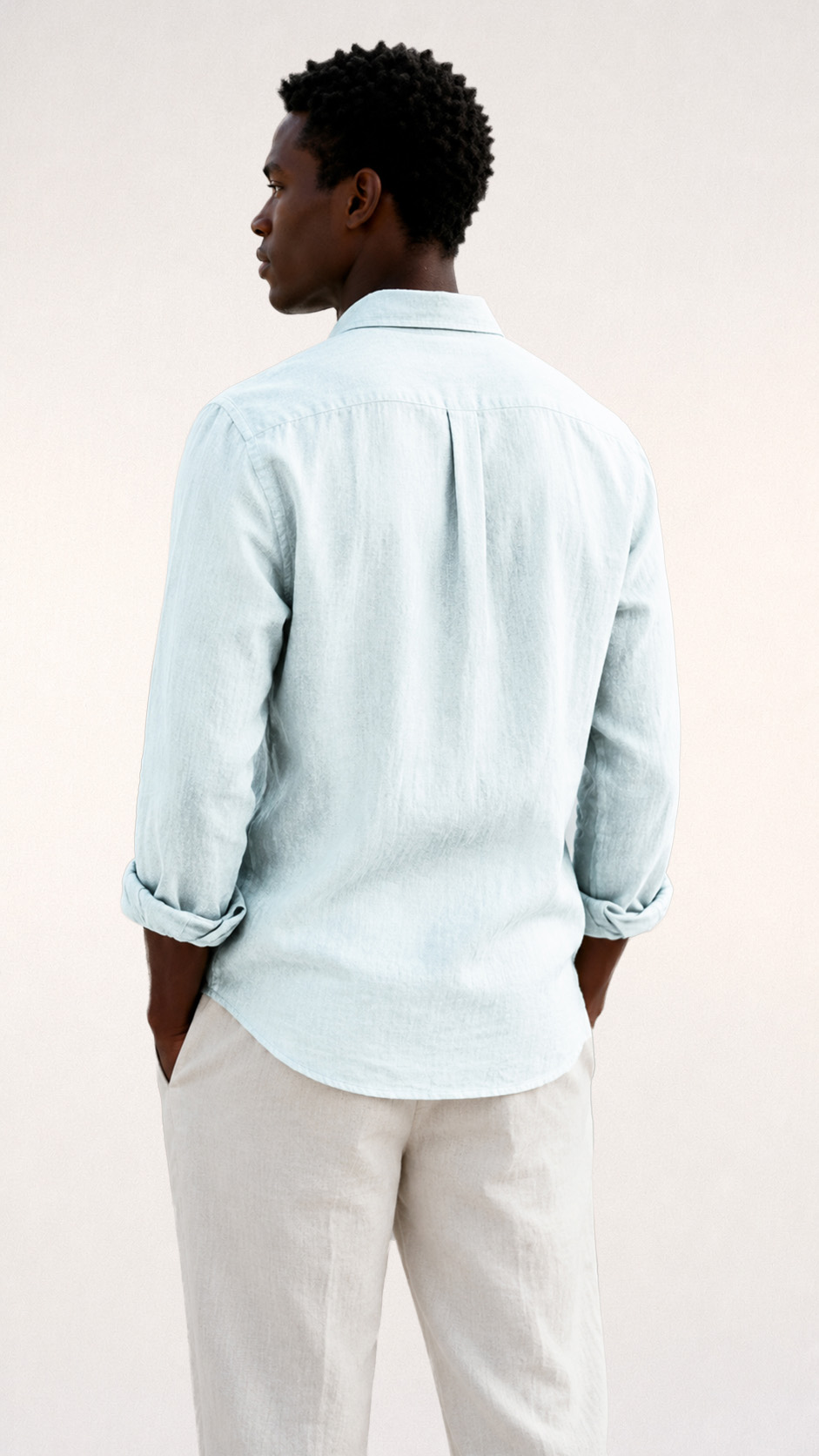 100% Linen Regular Fit Shirt view 3