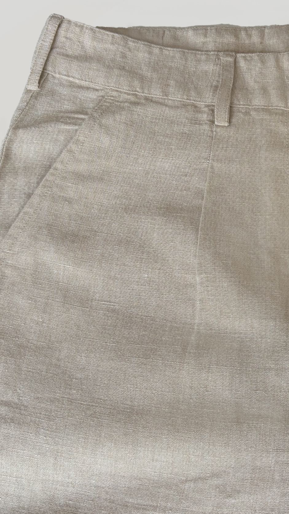 Linen Relaxed Fit Straight Trousers view 6