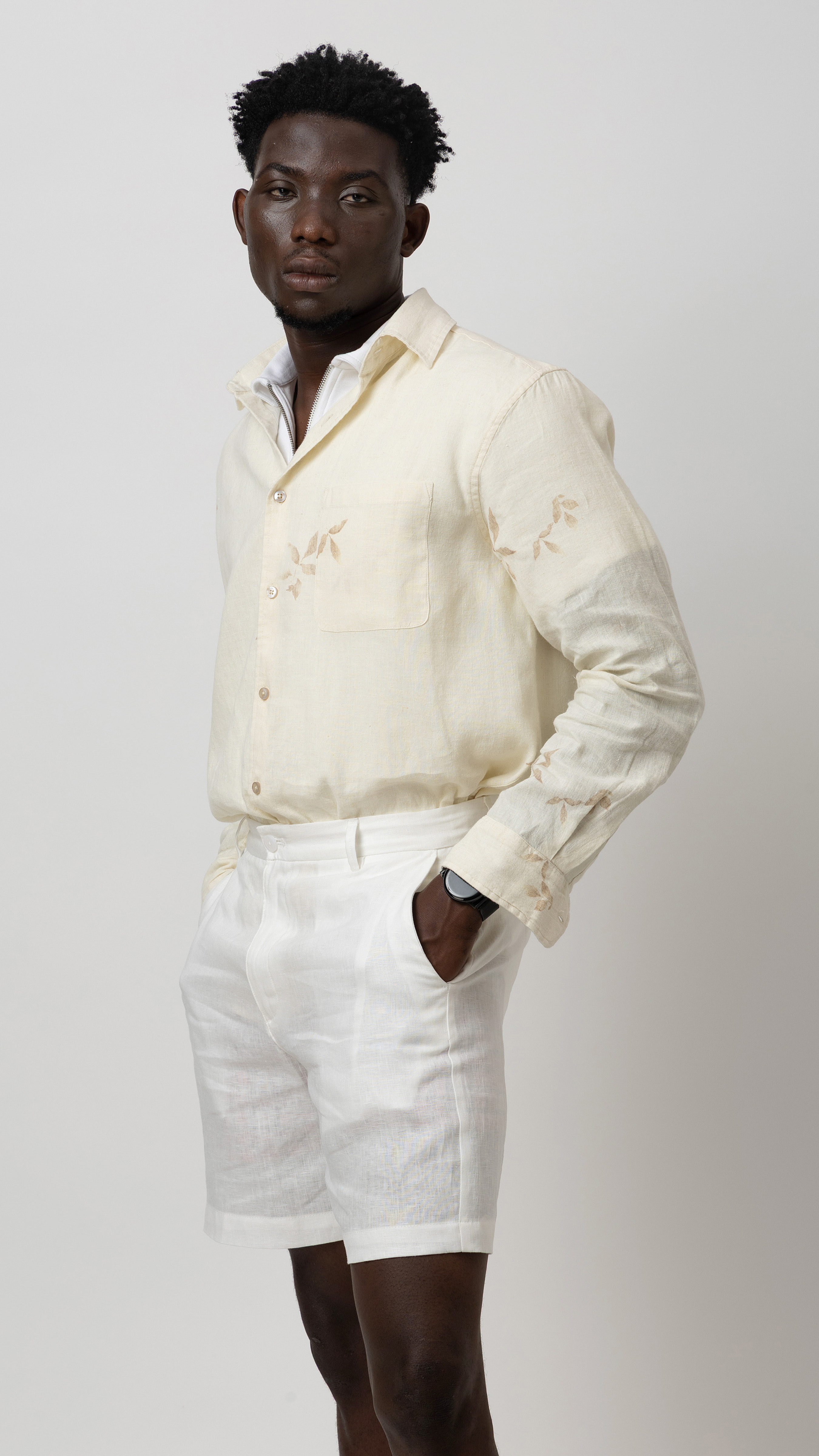 Regular Fit Linen Cotton Shirt view 3
