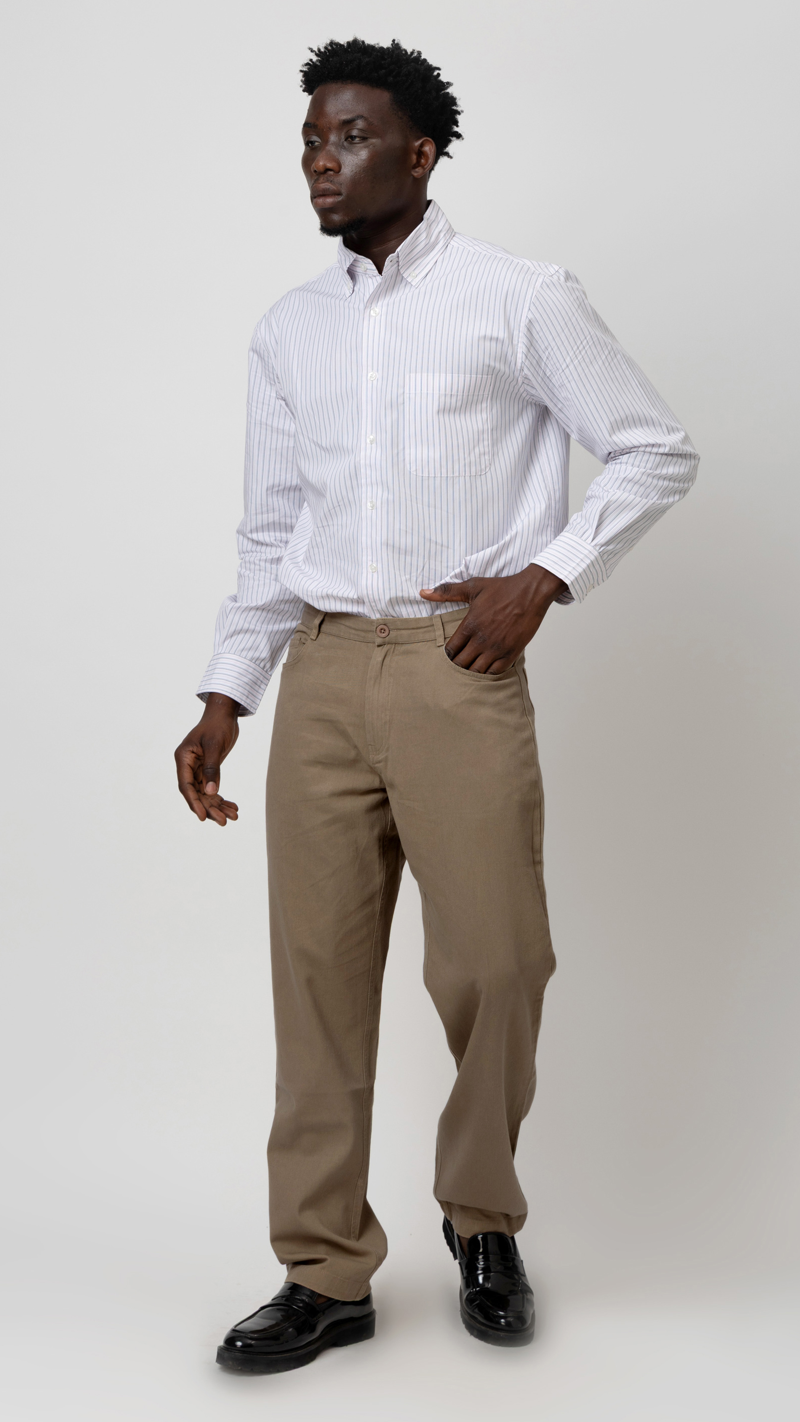 COTTON REGULAR FIT TROUSERS view 2