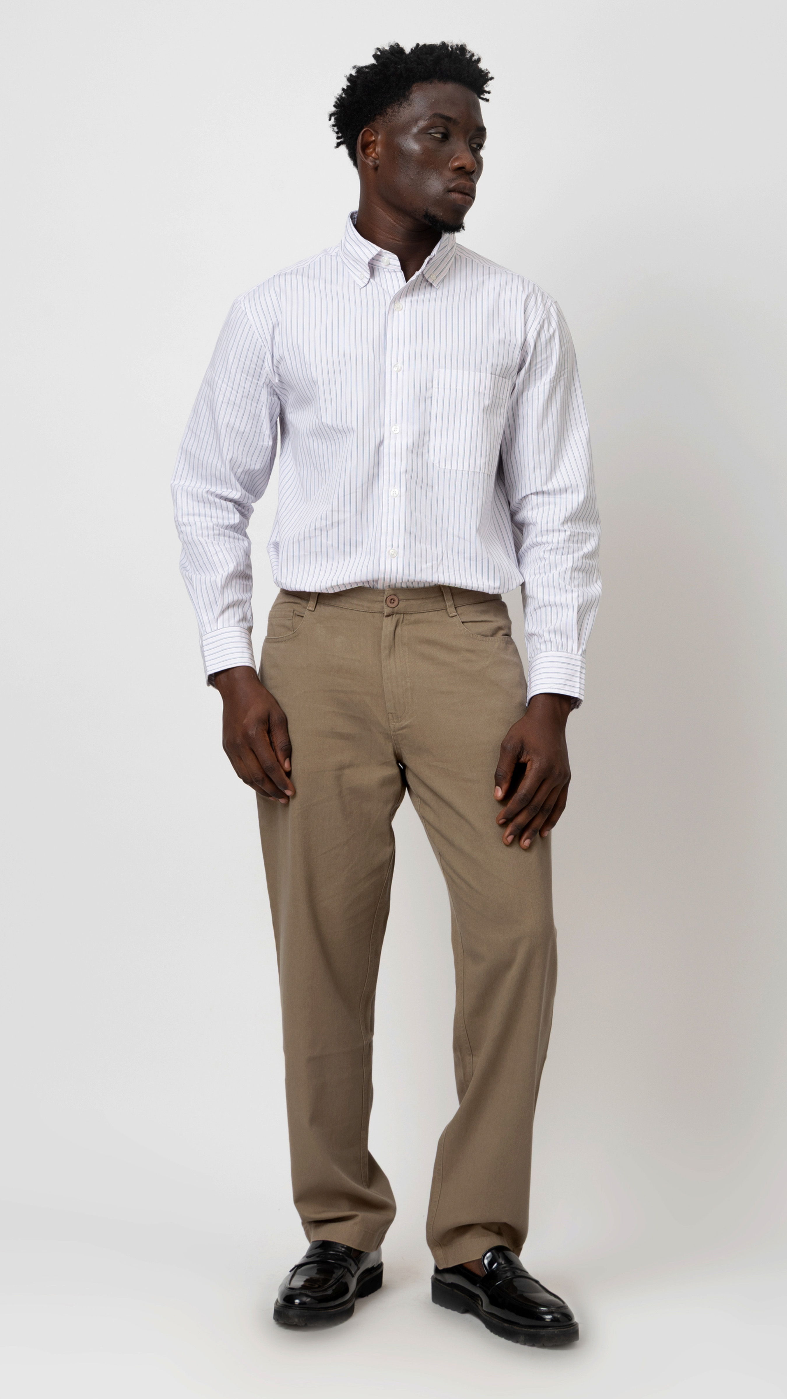 COTTON REGULAR FIT TROUSERS view 1