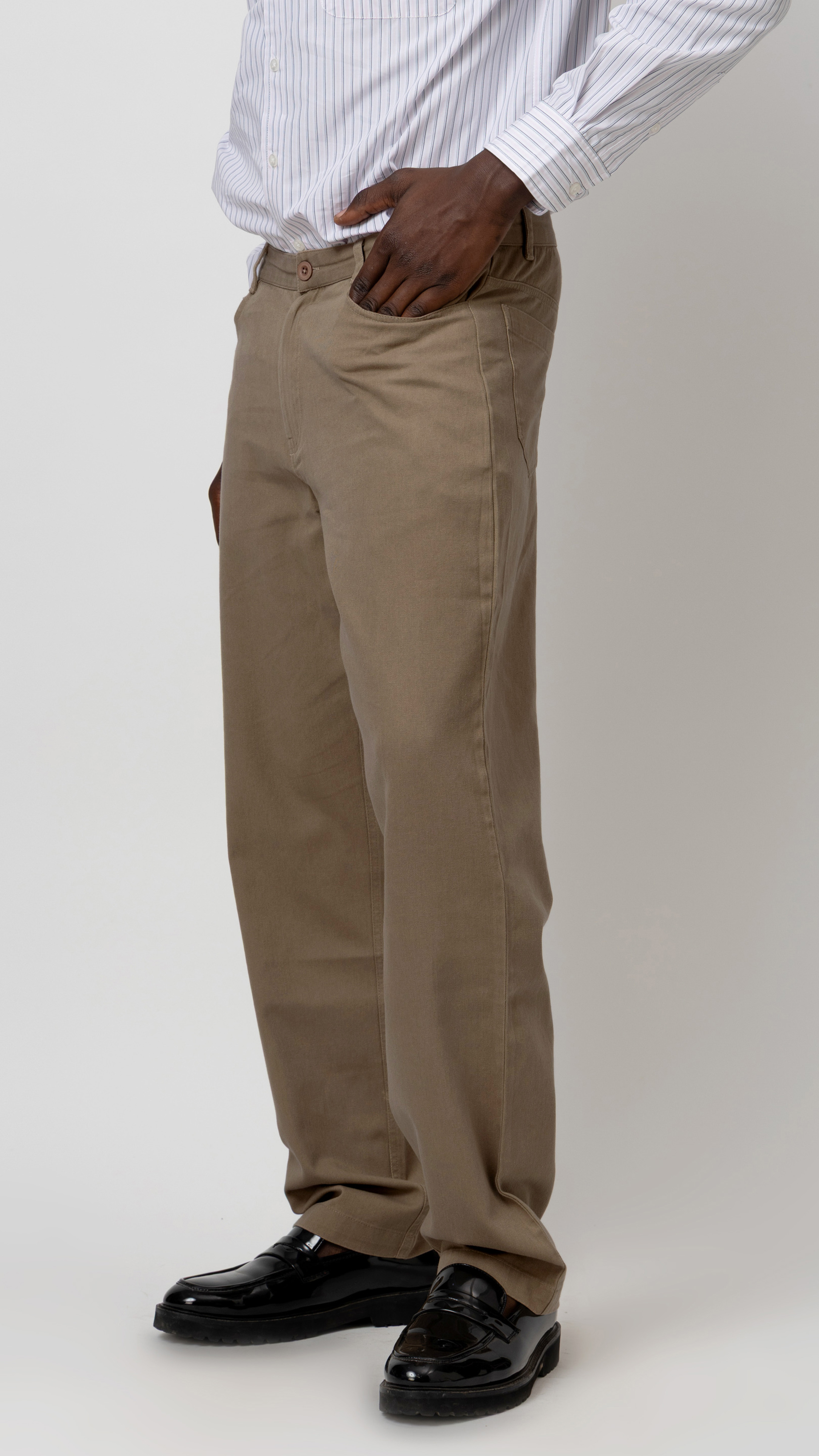 COTTON REGULAR FIT TROUSERS view 3