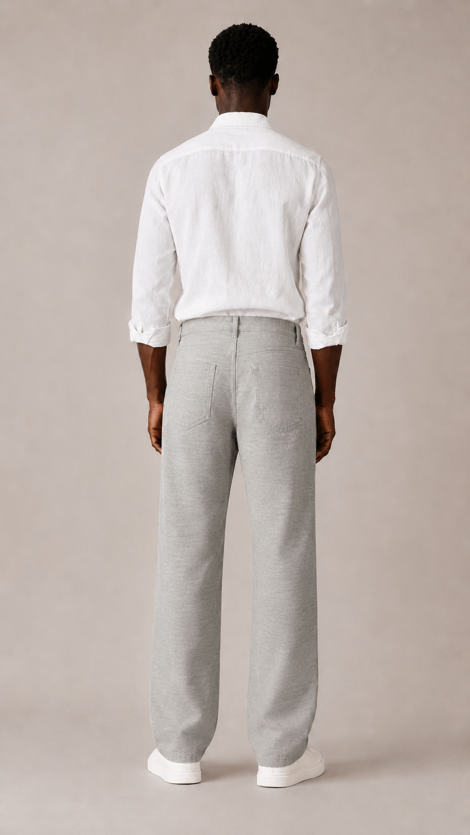 Cotton Regular Fit Trousers view 3