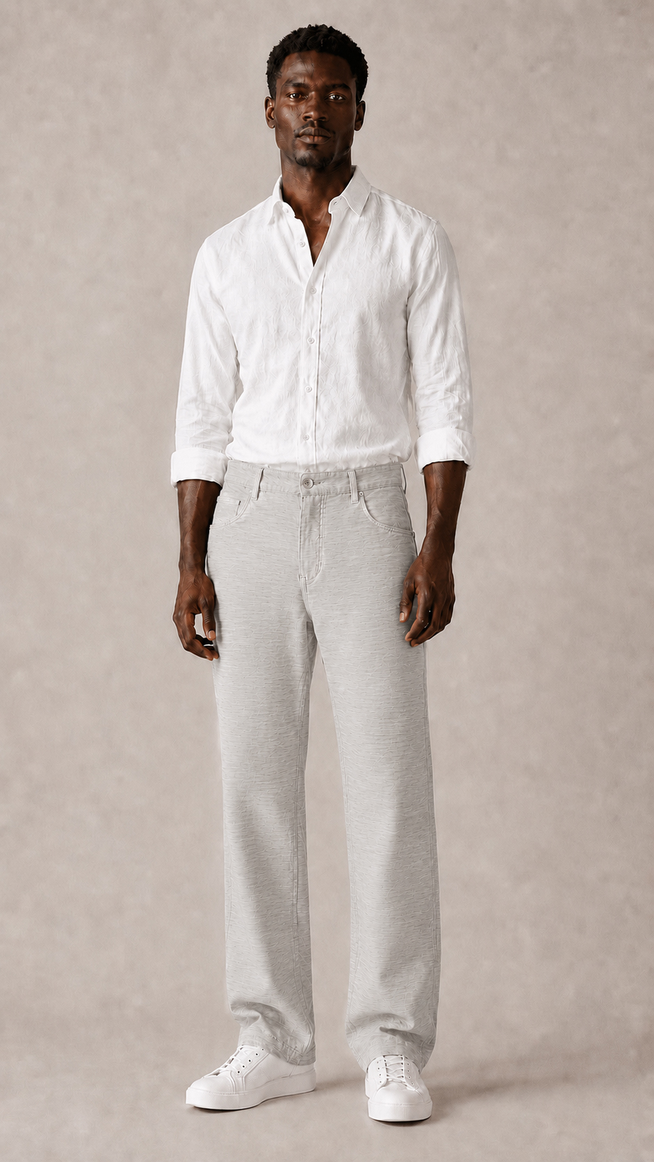 Cotton Regular Fit Trousers alternate