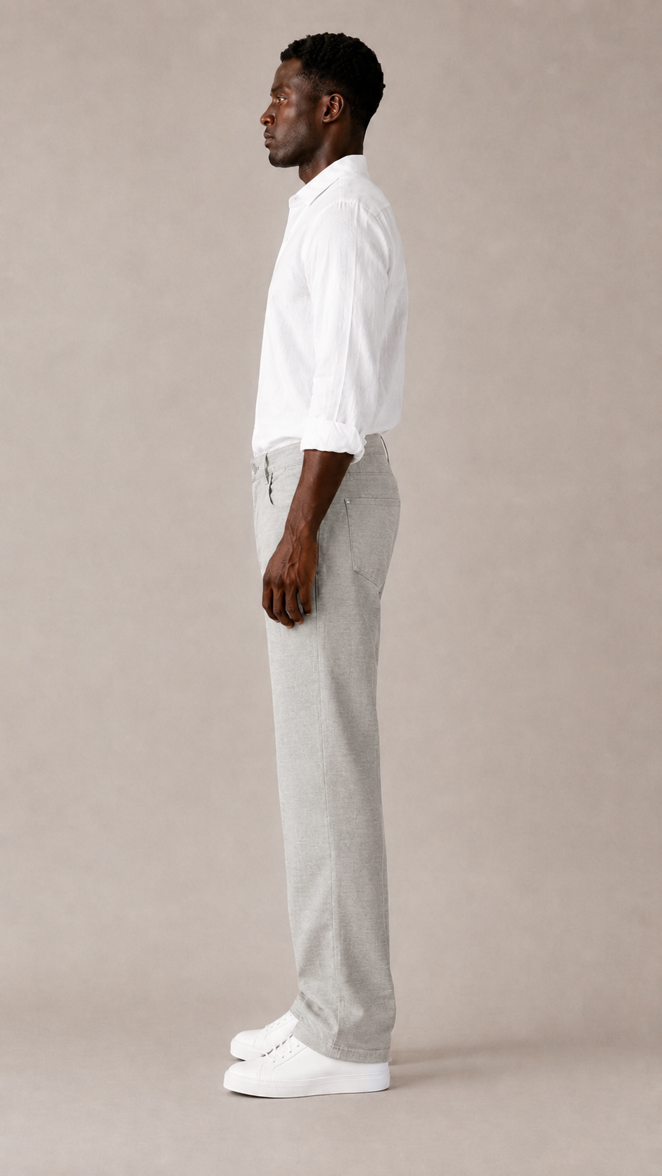 Cotton Regular Fit Trousers view 2