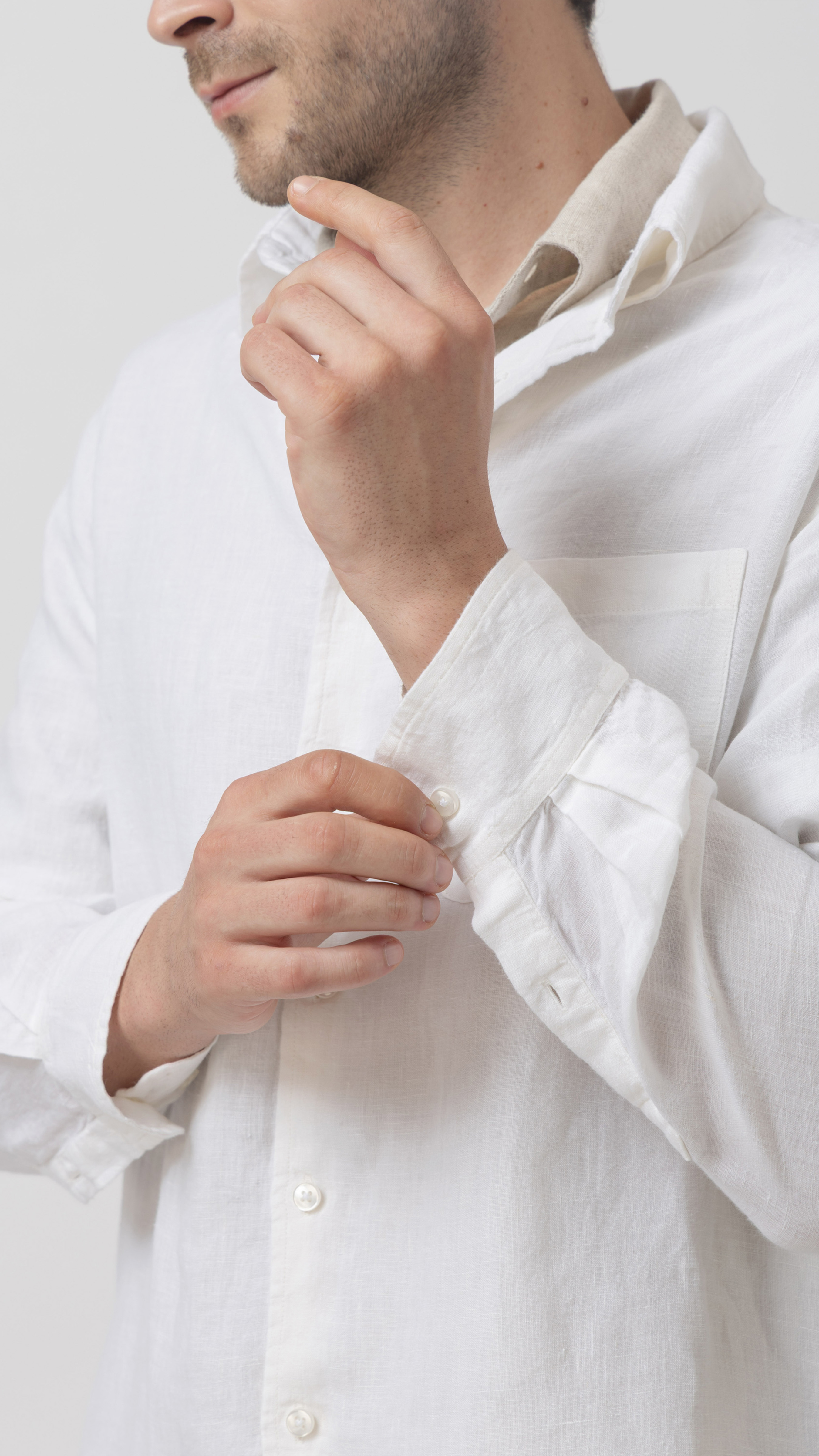 100% Linen Regular Fit Shirt view 6
