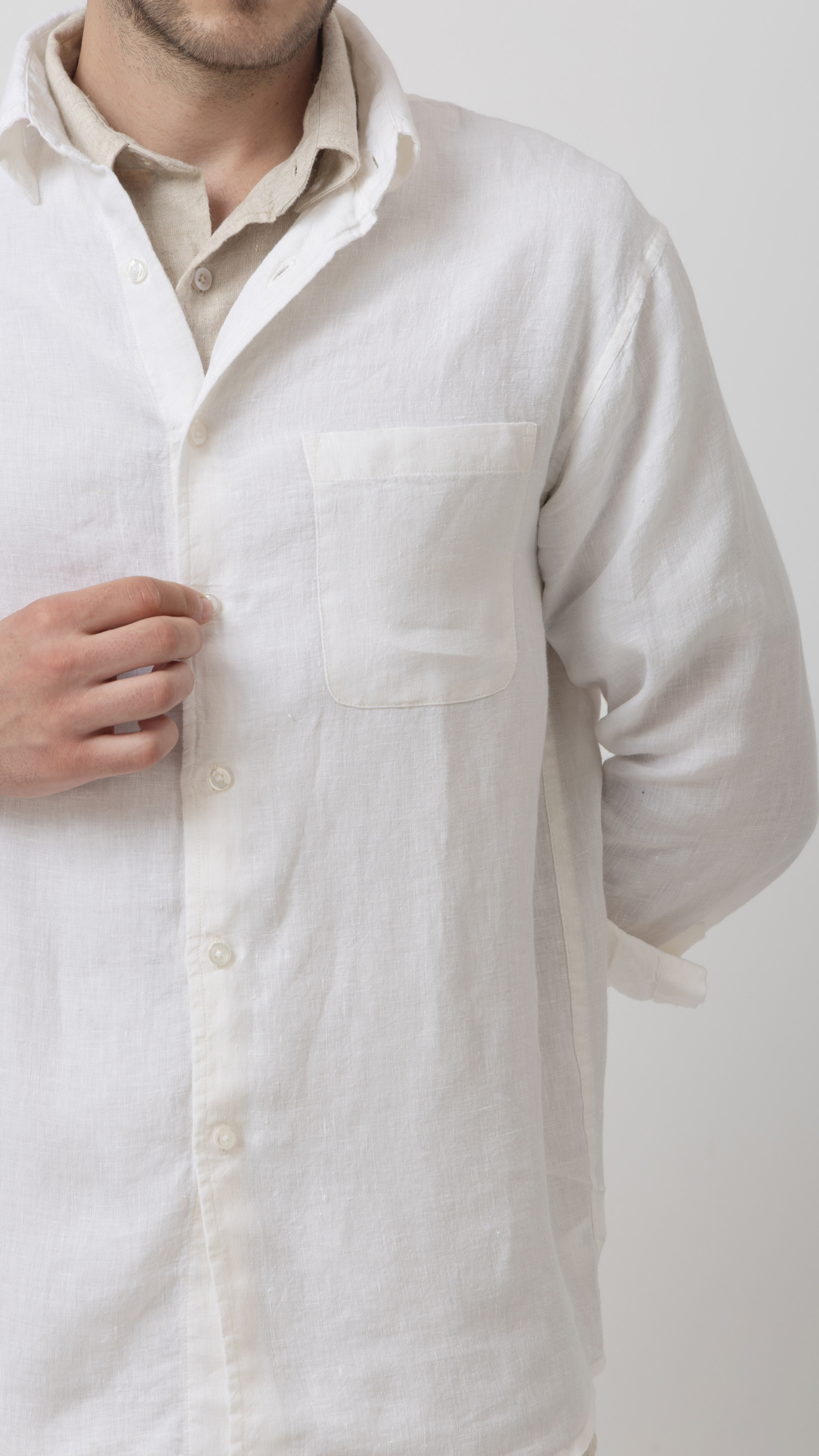 100% Linen Regular Fit Shirt view 5