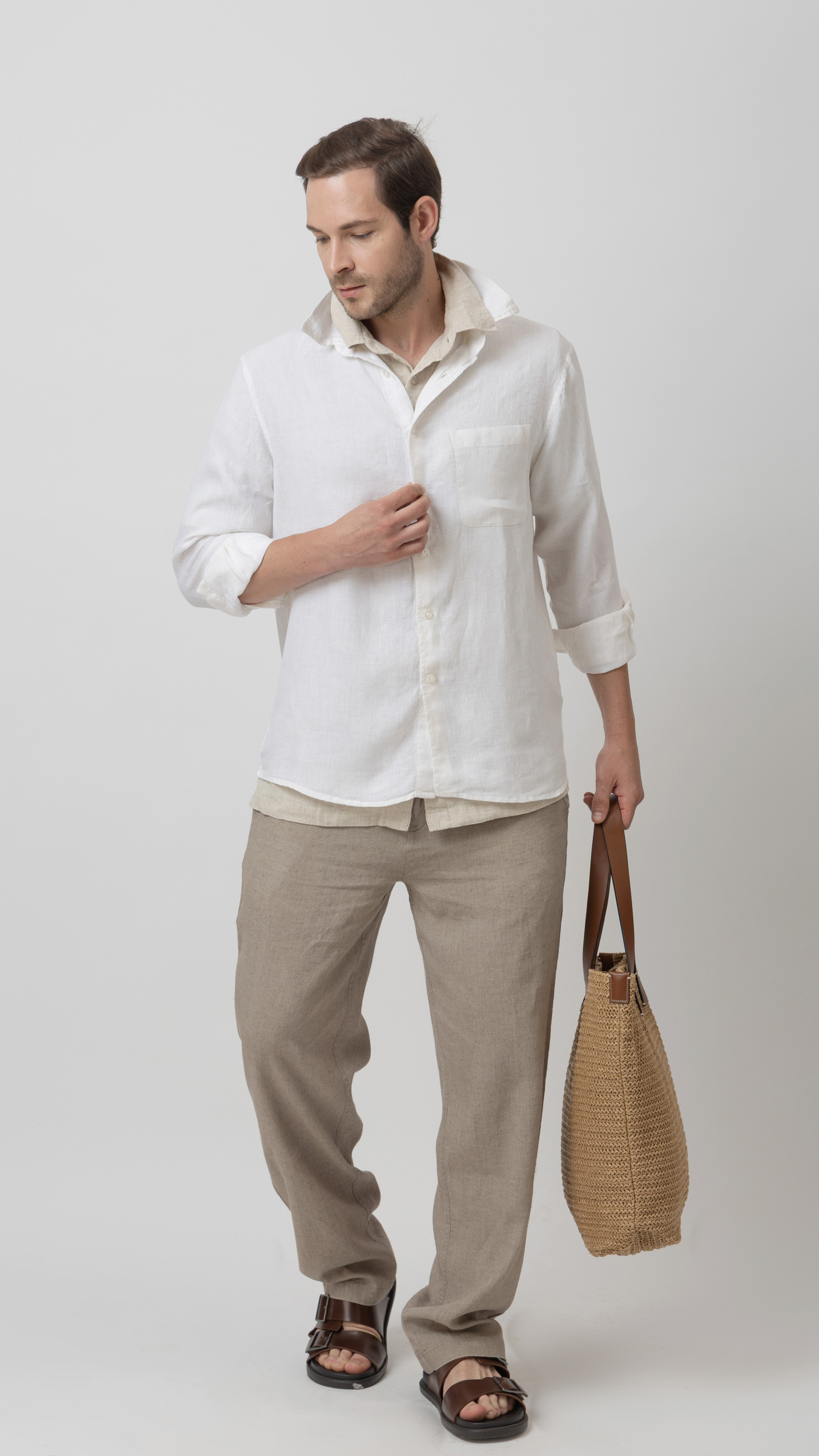 100% Linen Regular Fit Shirt view 1
