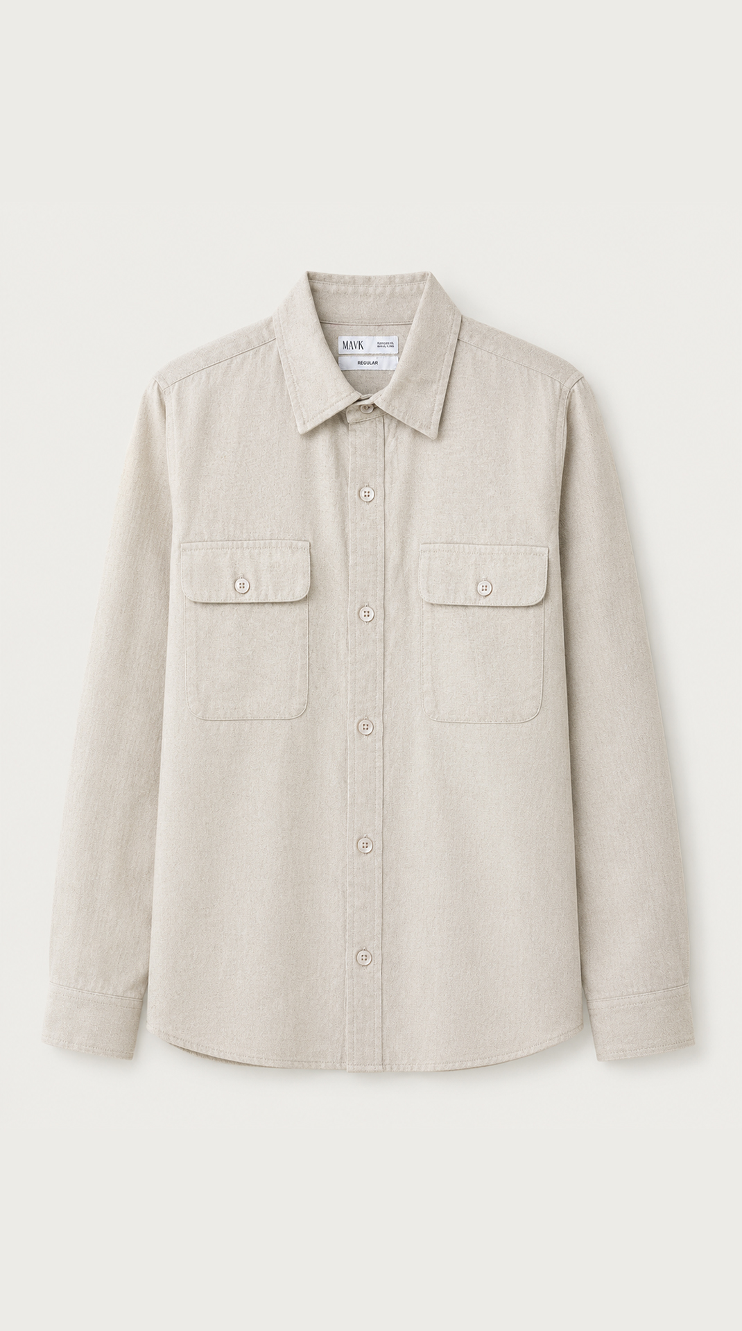 Regular Fit Cotton Shirt With Pockets