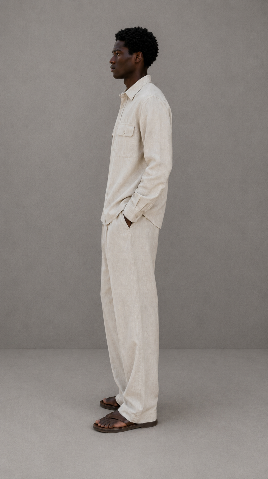 Regular Fit Cotton Shirt With Pockets view 2