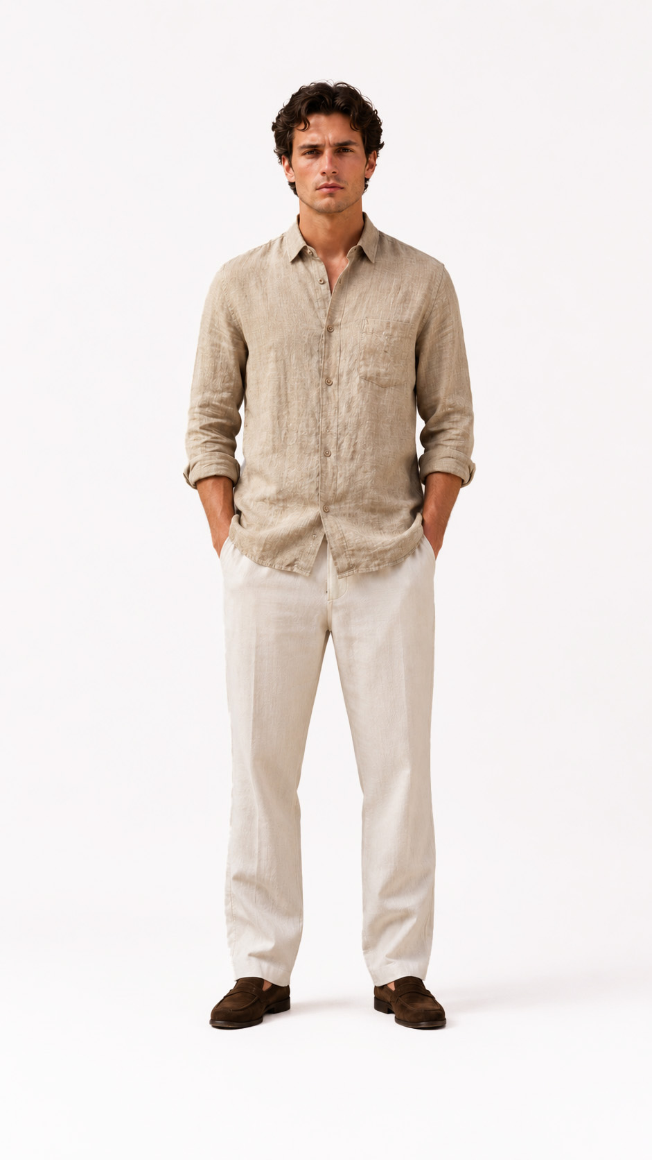 100% Linen Regular Fit Shirt alternate