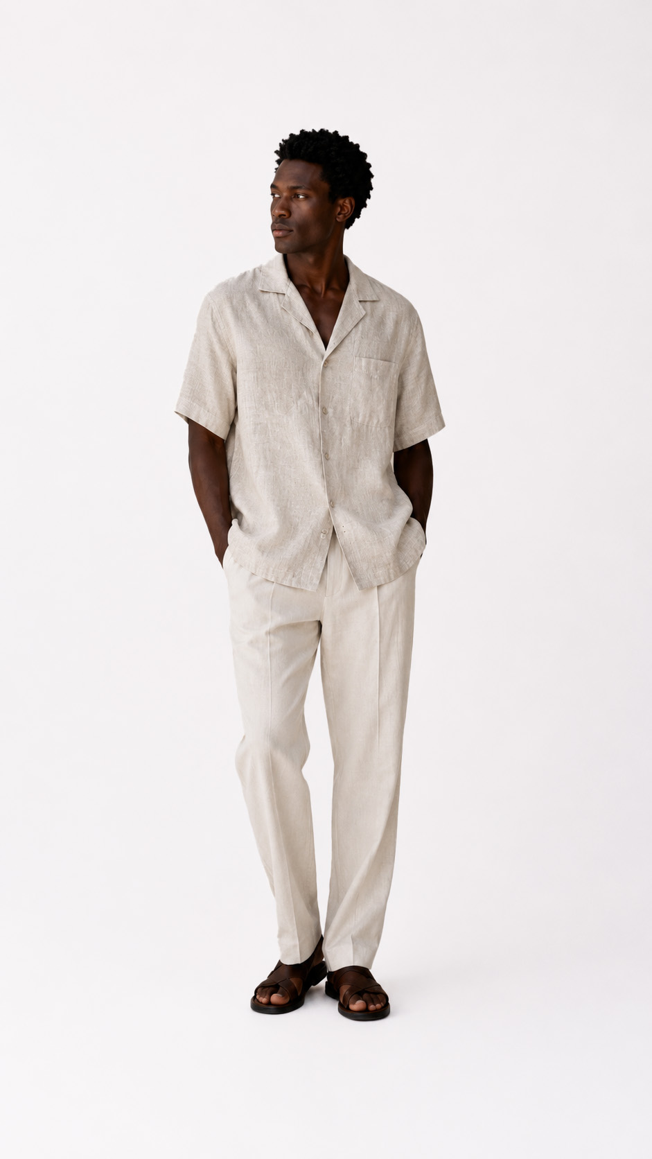 Short Sleeve Linen Cotton Shirt alternate