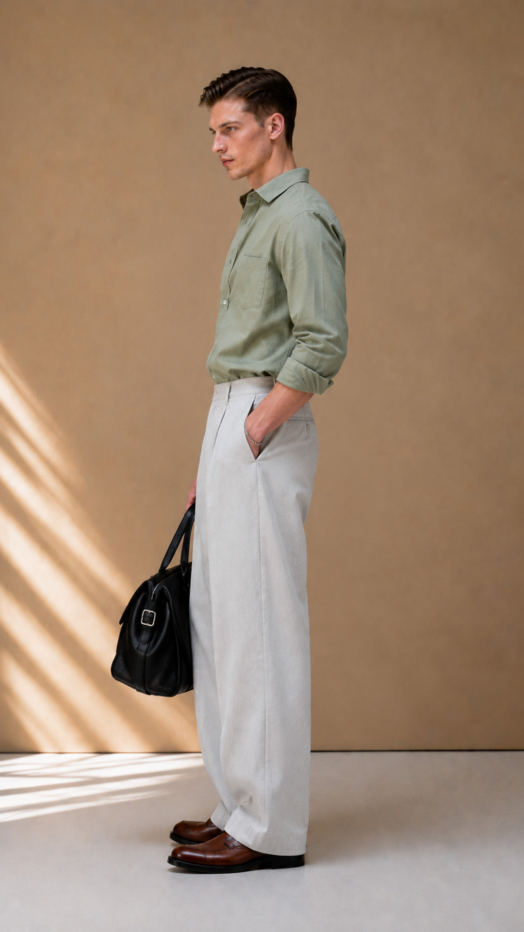 Pleated Trousers view 2