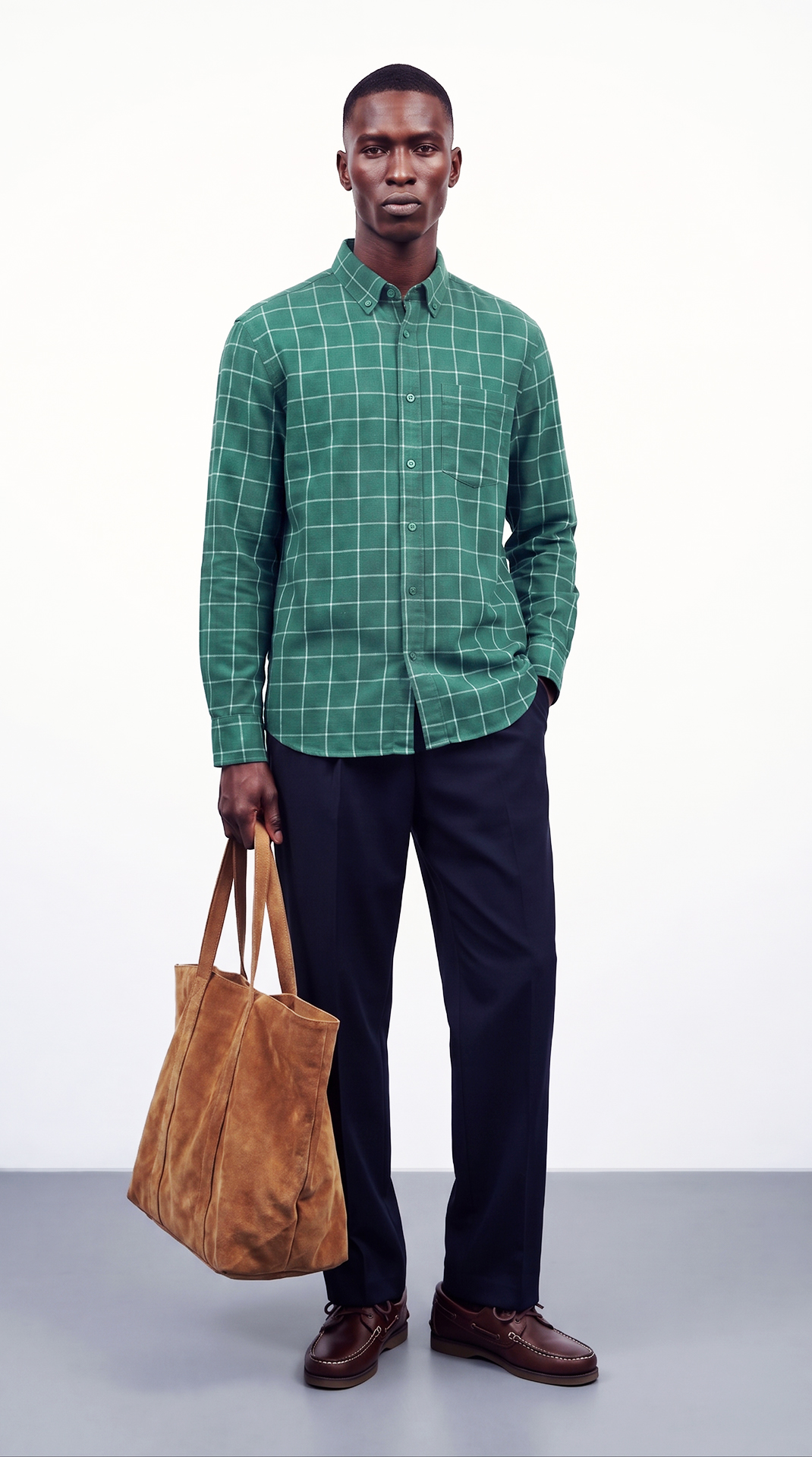 Checkered Cotton Linen Shirt alternate