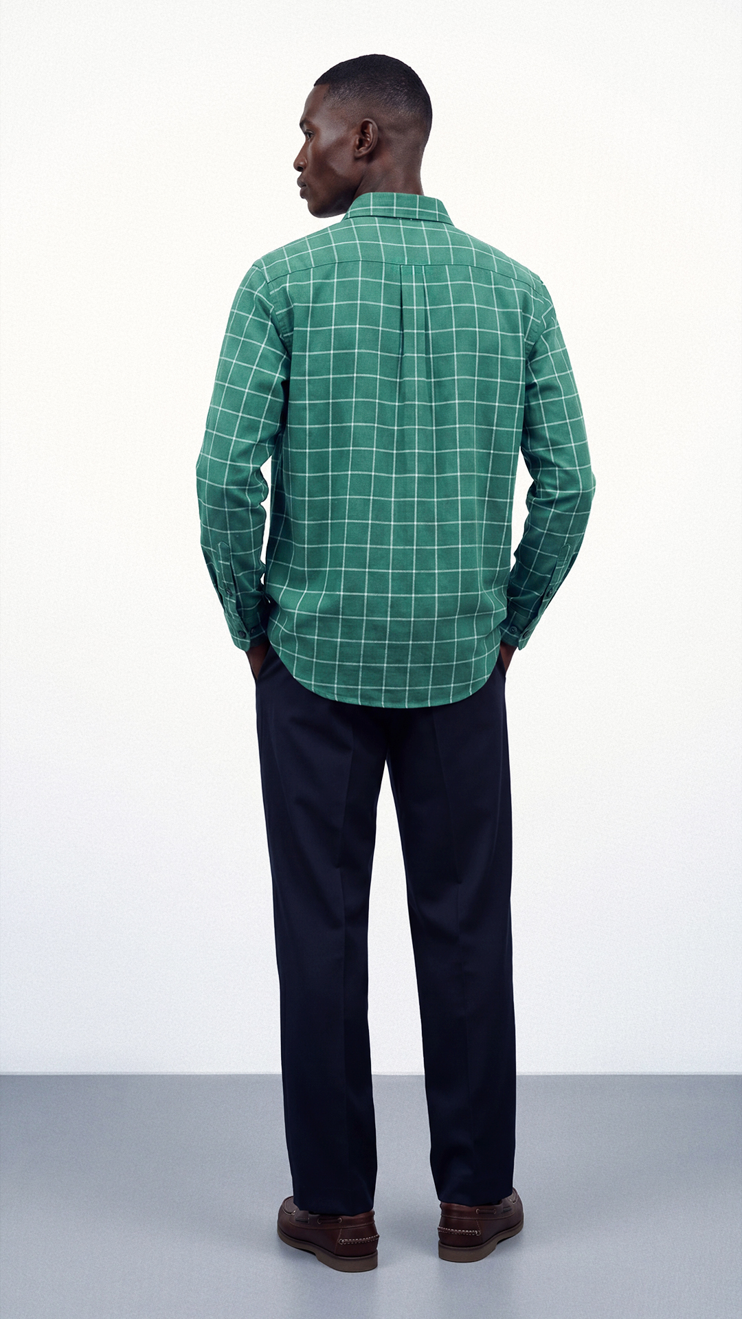 Checkered Cotton Linen Shirt view 5