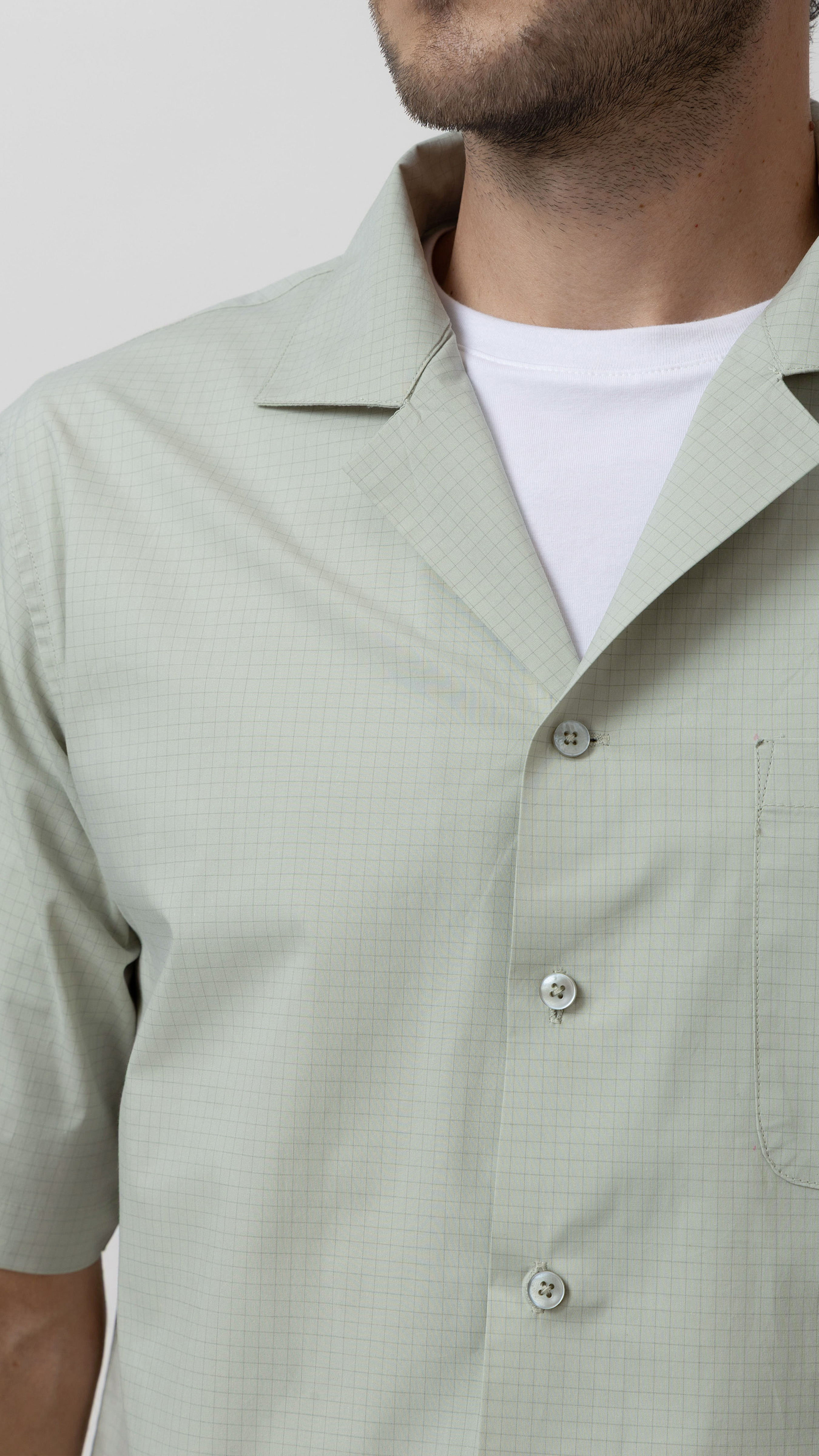 Camp Collar Cotton Lounge Shirt view 5
