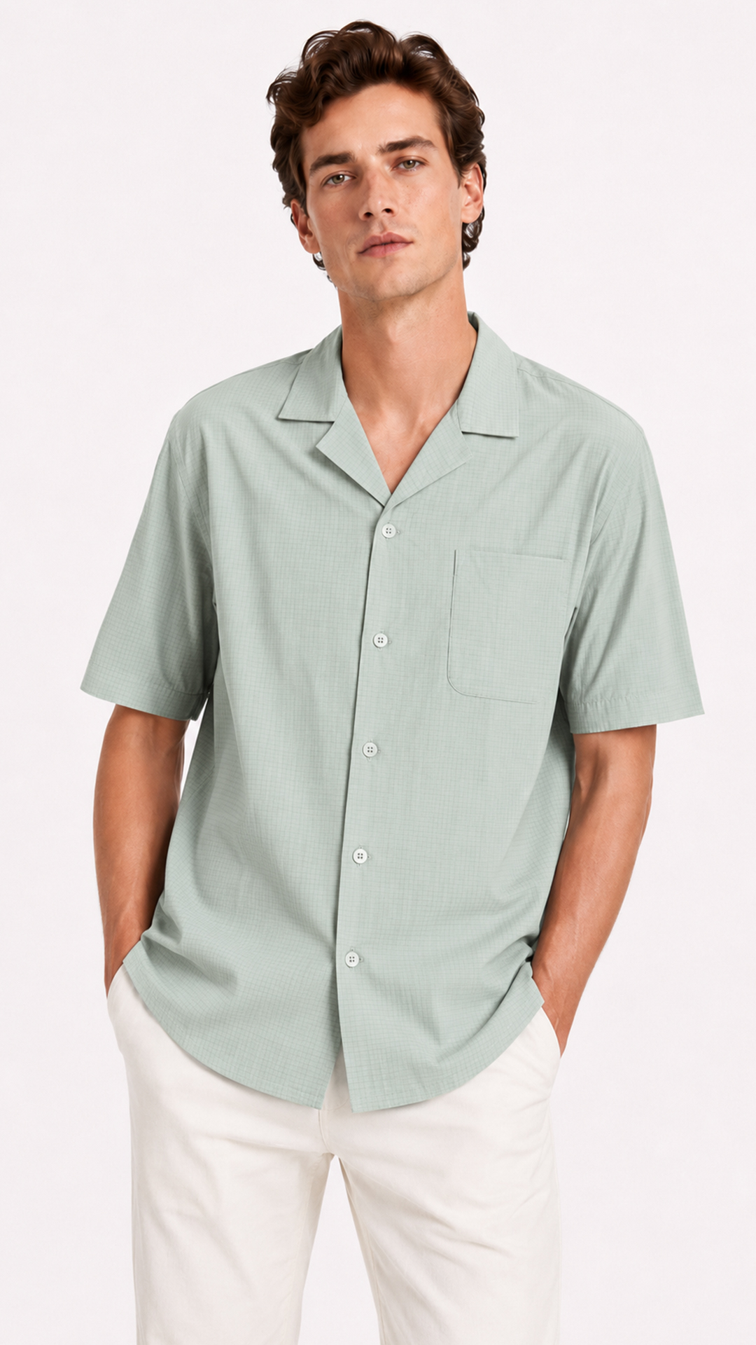 Camp Collar Cotton Lounge Shirt alternate