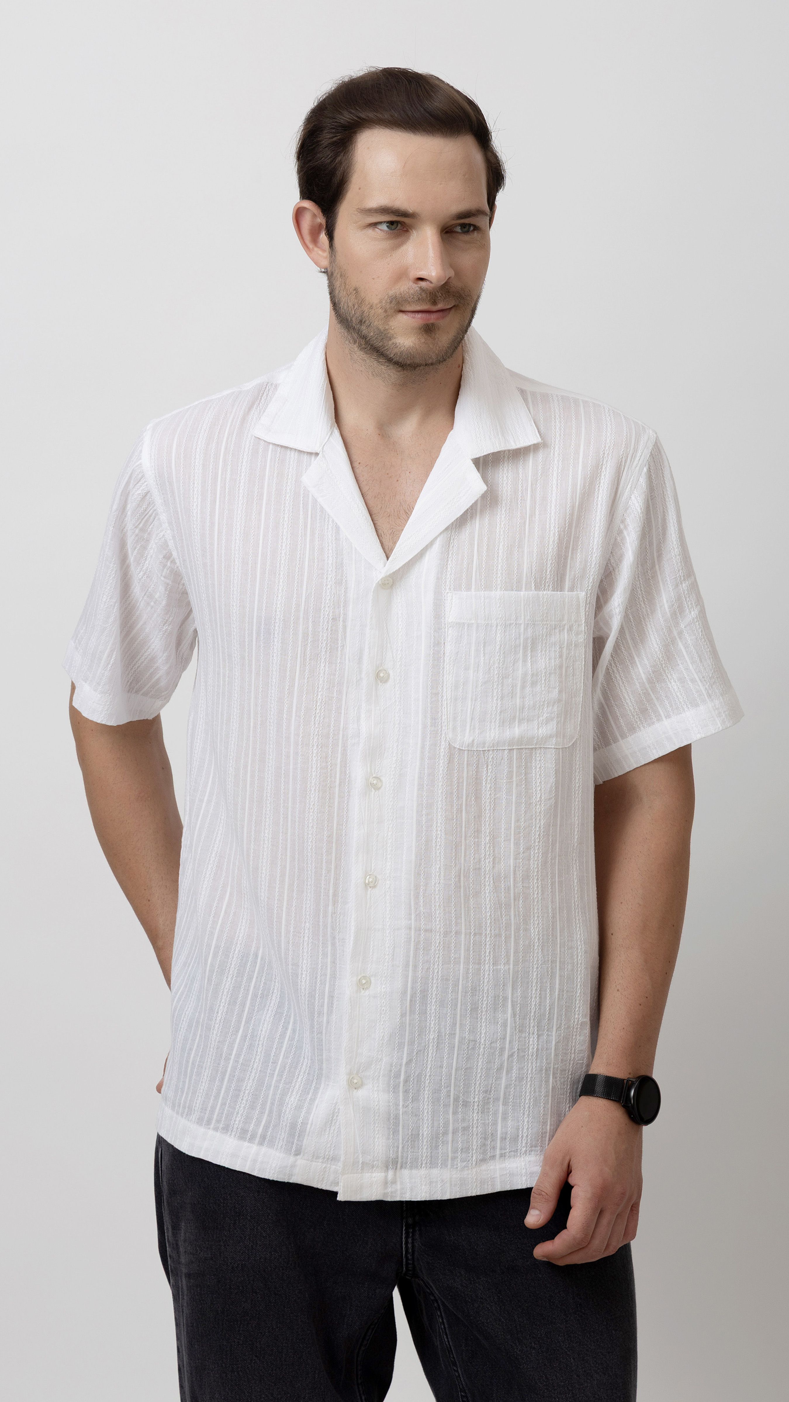 Textured Short Sleeve Shirt view 3