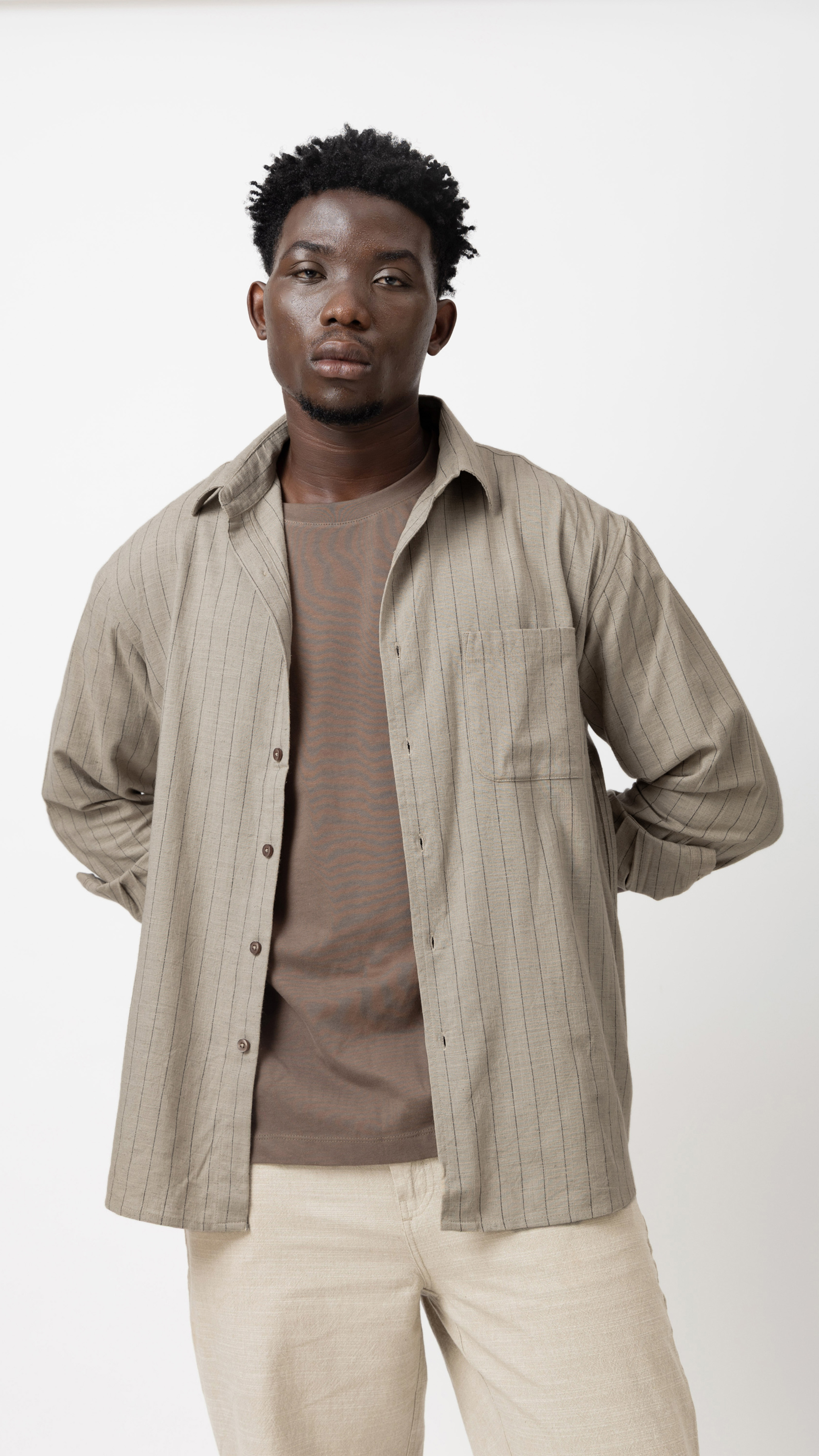 Linen Blend Regular Fit Shirt view 3